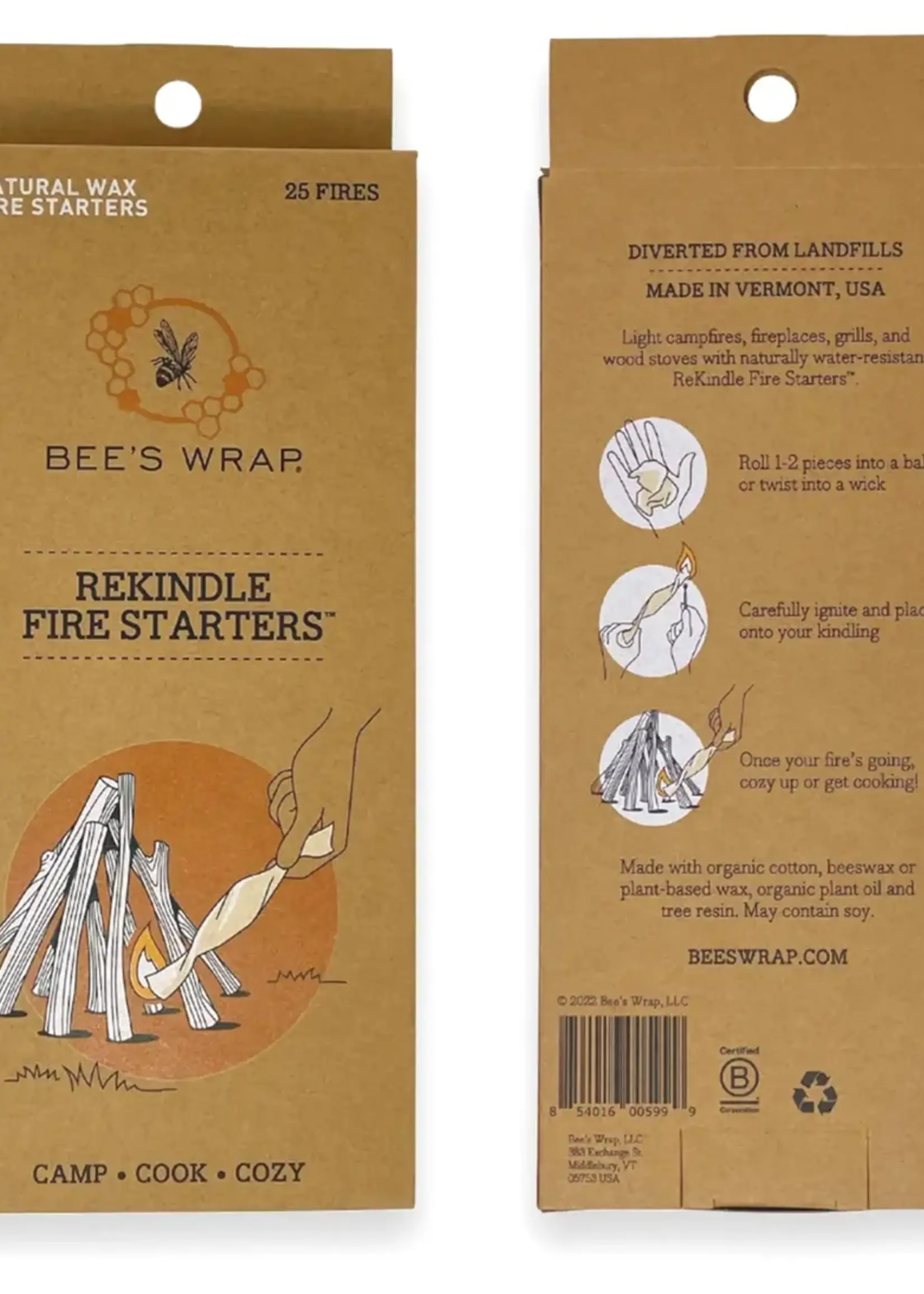 Bee's Wrap Rekindle Fire Starters