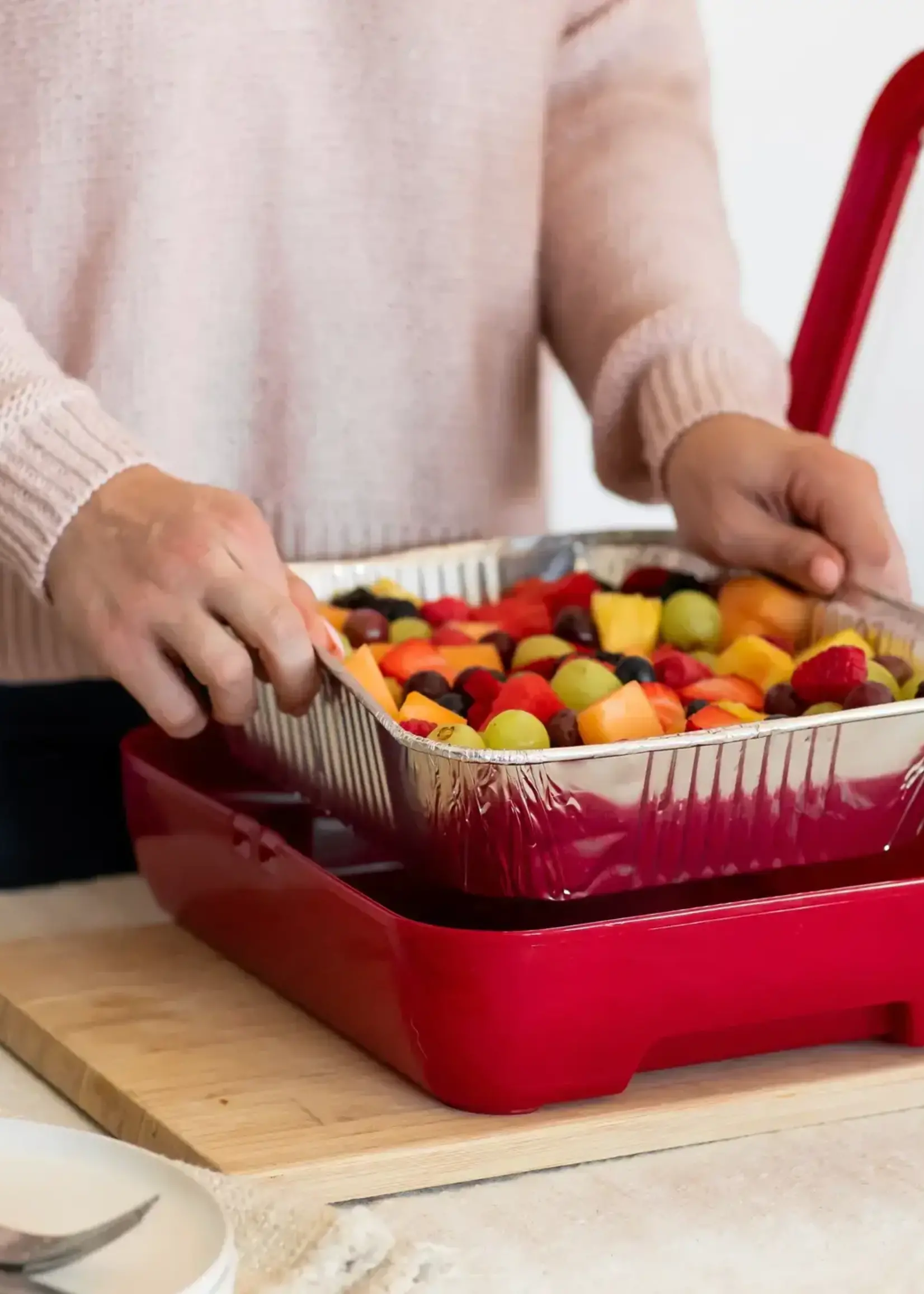 Classic Red "Half Size" Foil Pan Holder