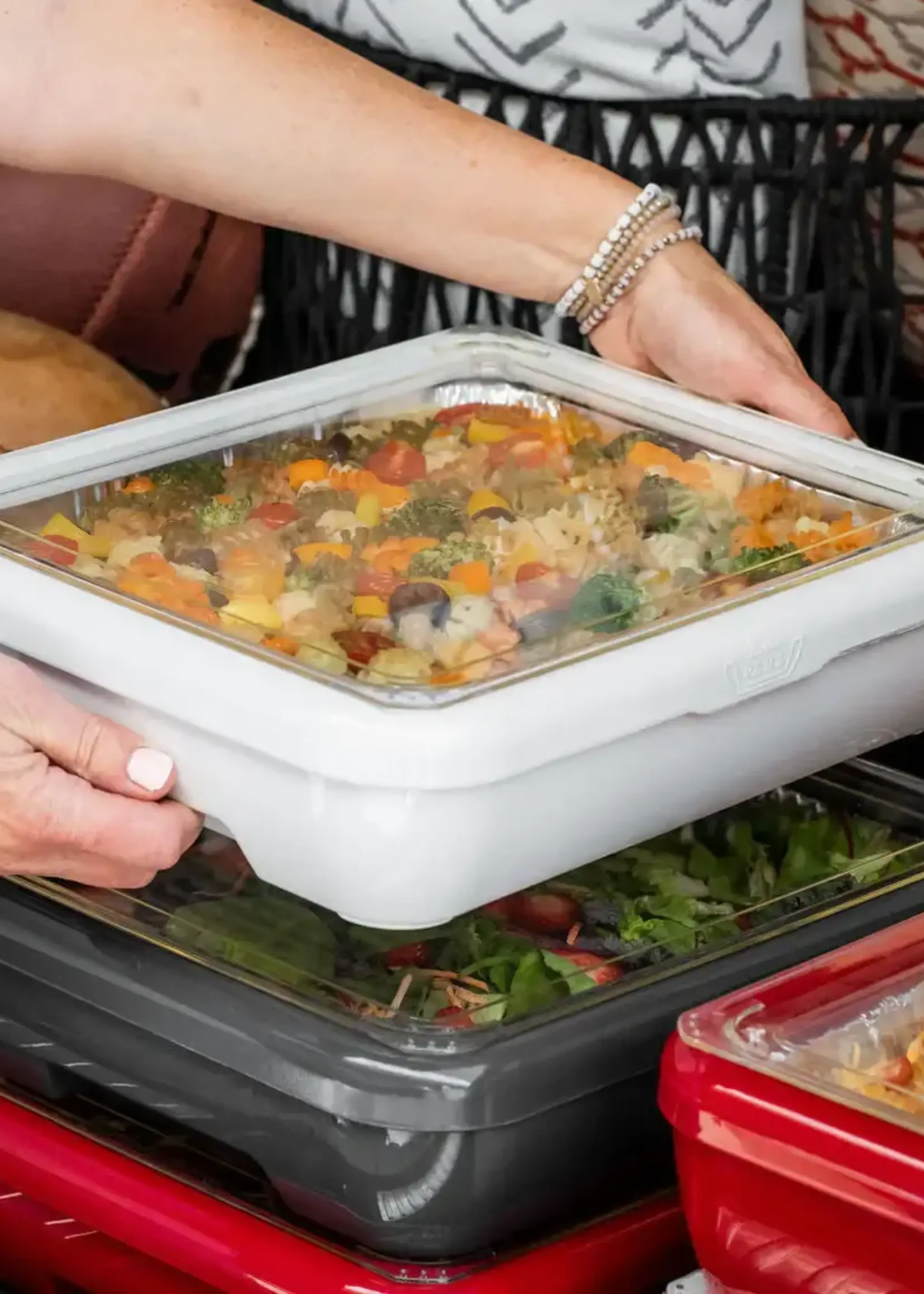 Classic Red "Half Size" Foil Pan Holder