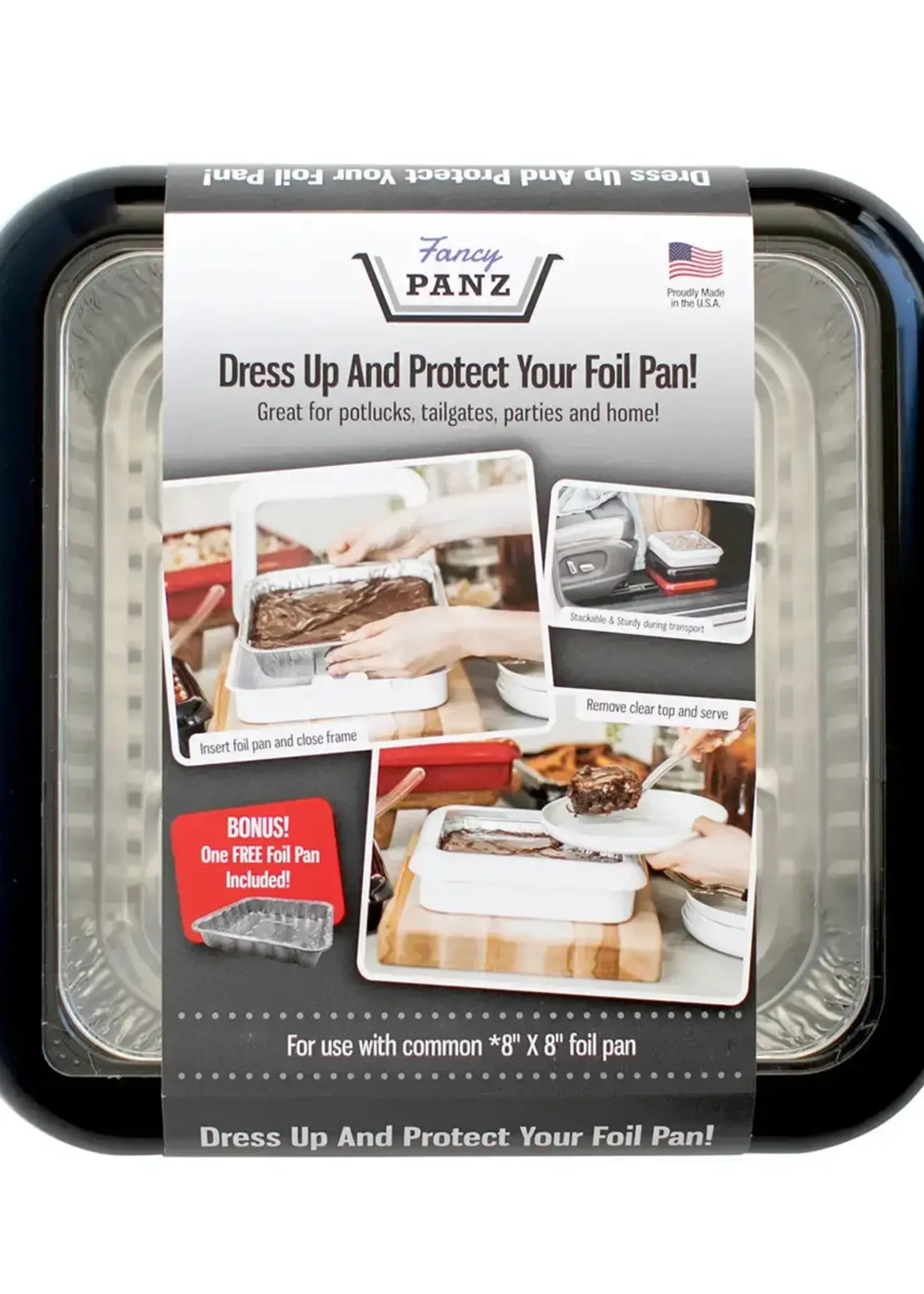 Square Charcoal 8x8 Foil Pan Holder