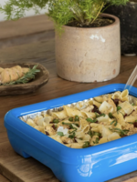 Square Set - 8x8 Pan Frame w/ Lid & Serving Spoon - Denim Blue