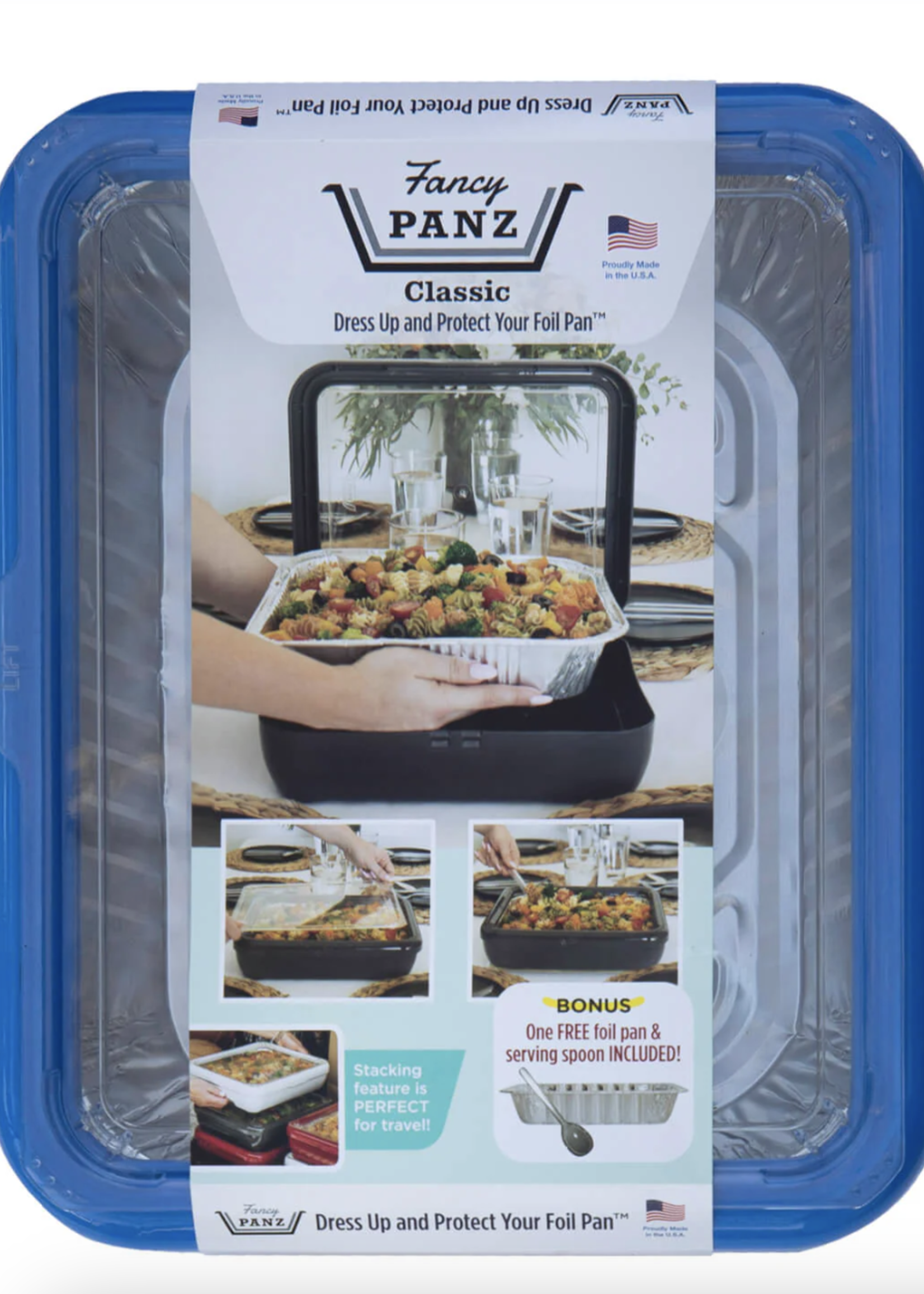 Square Set - 8x8 Pan Frame w/ Lid & Serving Spoon - Denim Blue