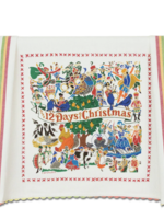 Cat Studio 12 Days of Christmas Dish Towel