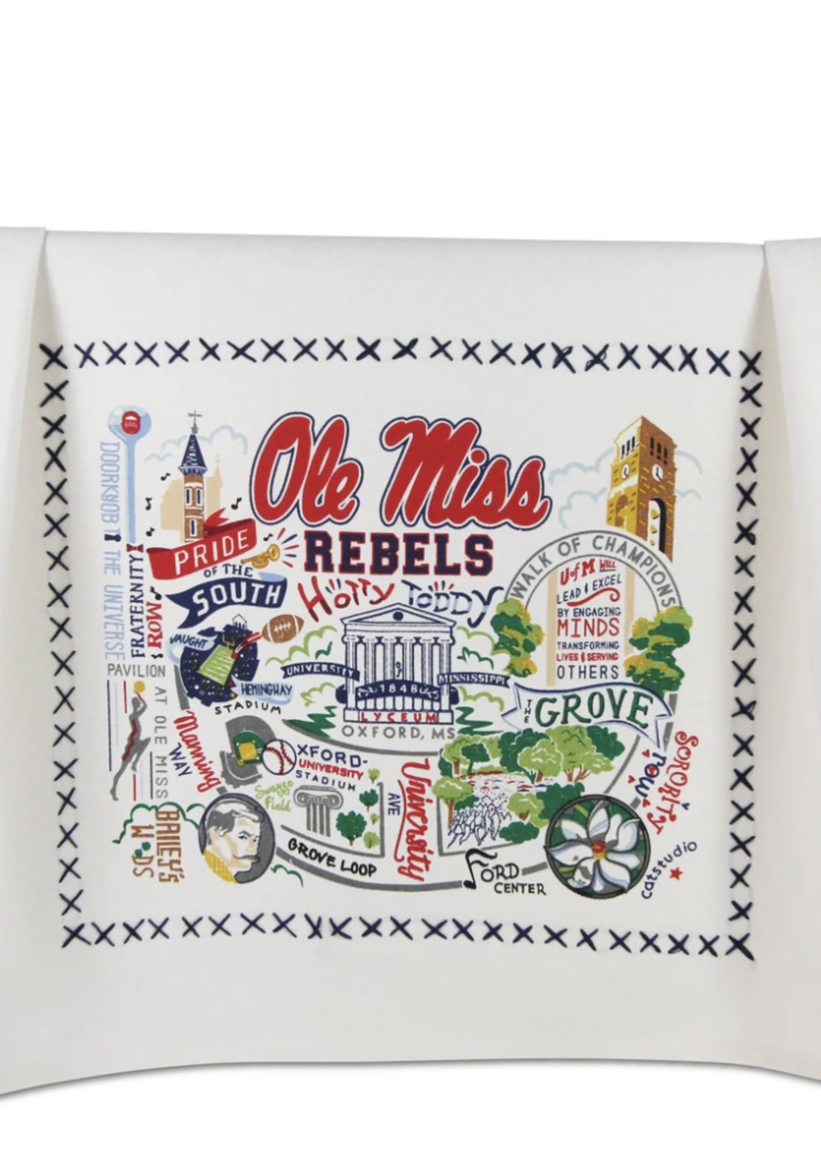 Cat Studio Ole Miss Dish Towel