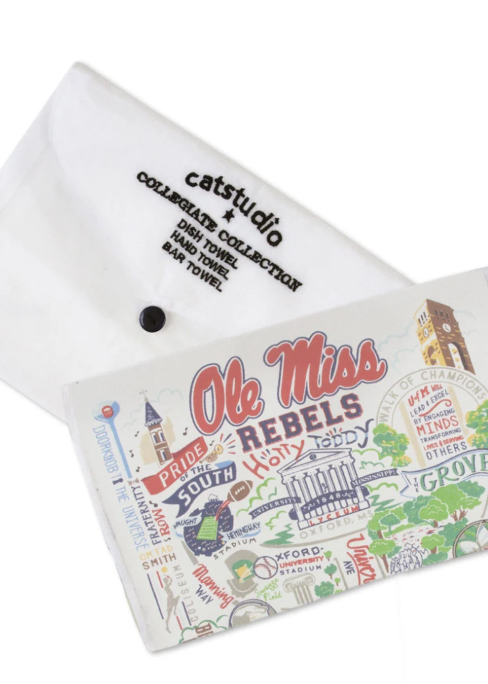 Cat Studio Ole Miss Dish Towel