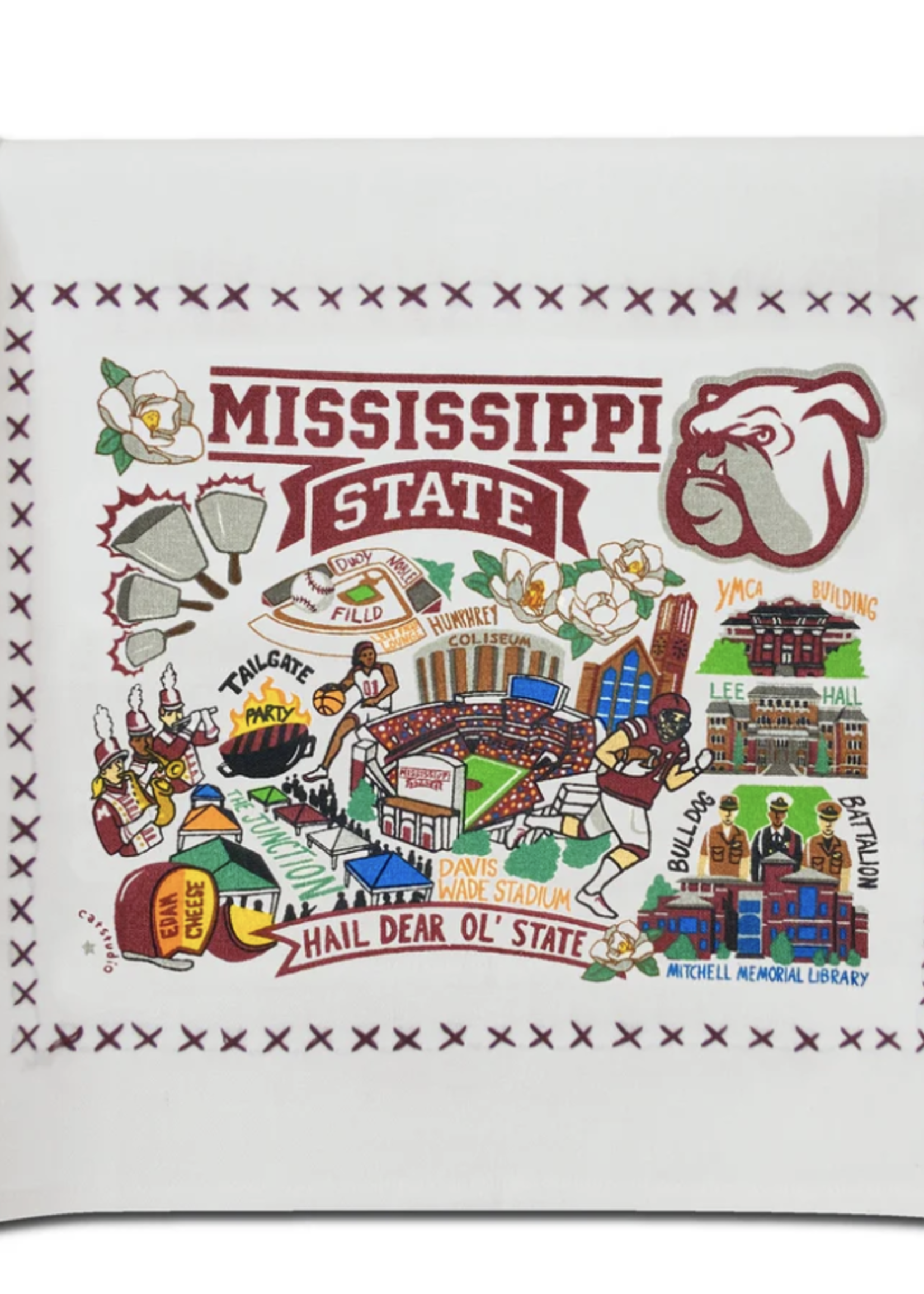 Cat Studio Mississippi State University Dish Towel
