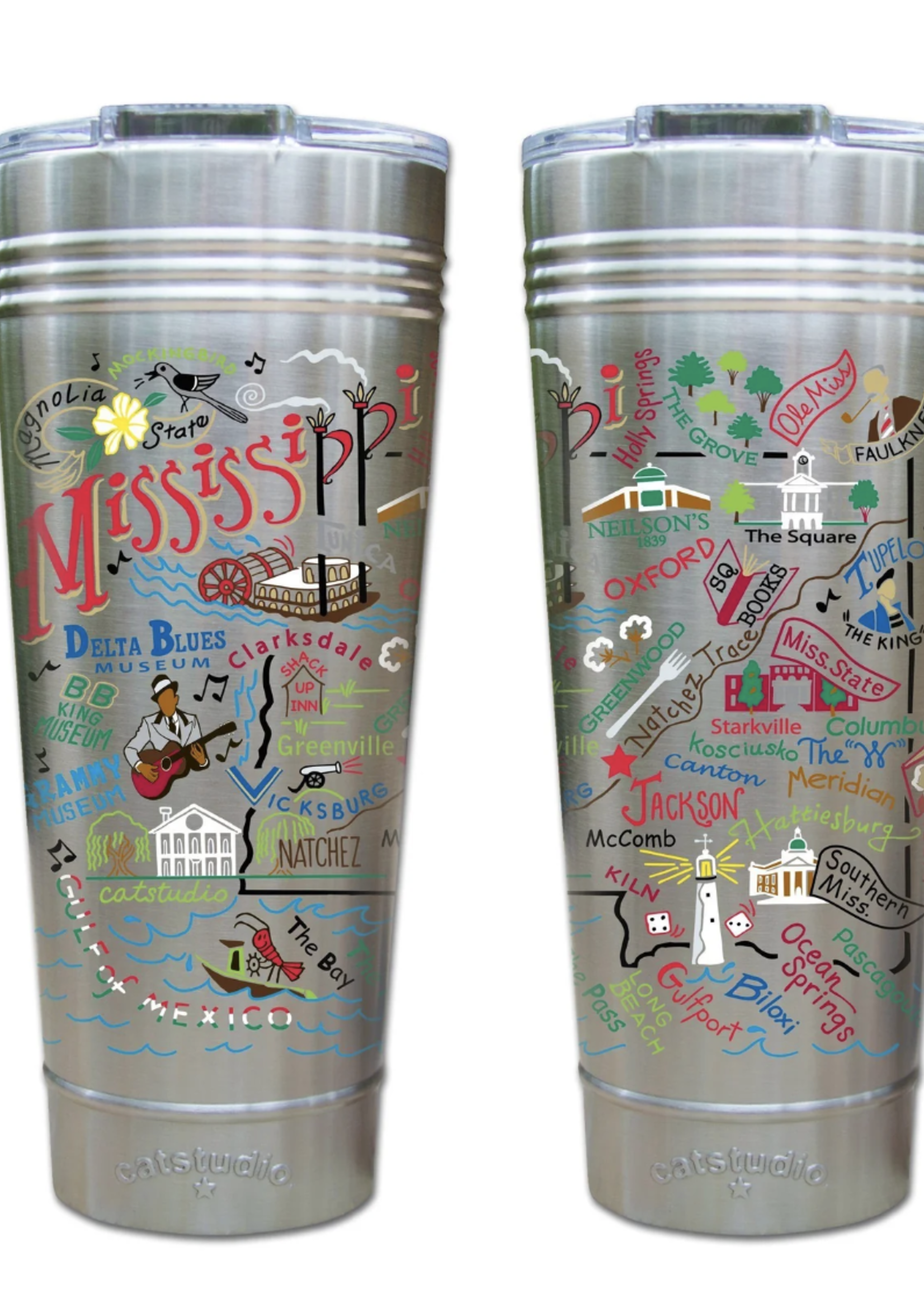 Cat Studio Mississippi Stainless Steel  Thermal Tumbler