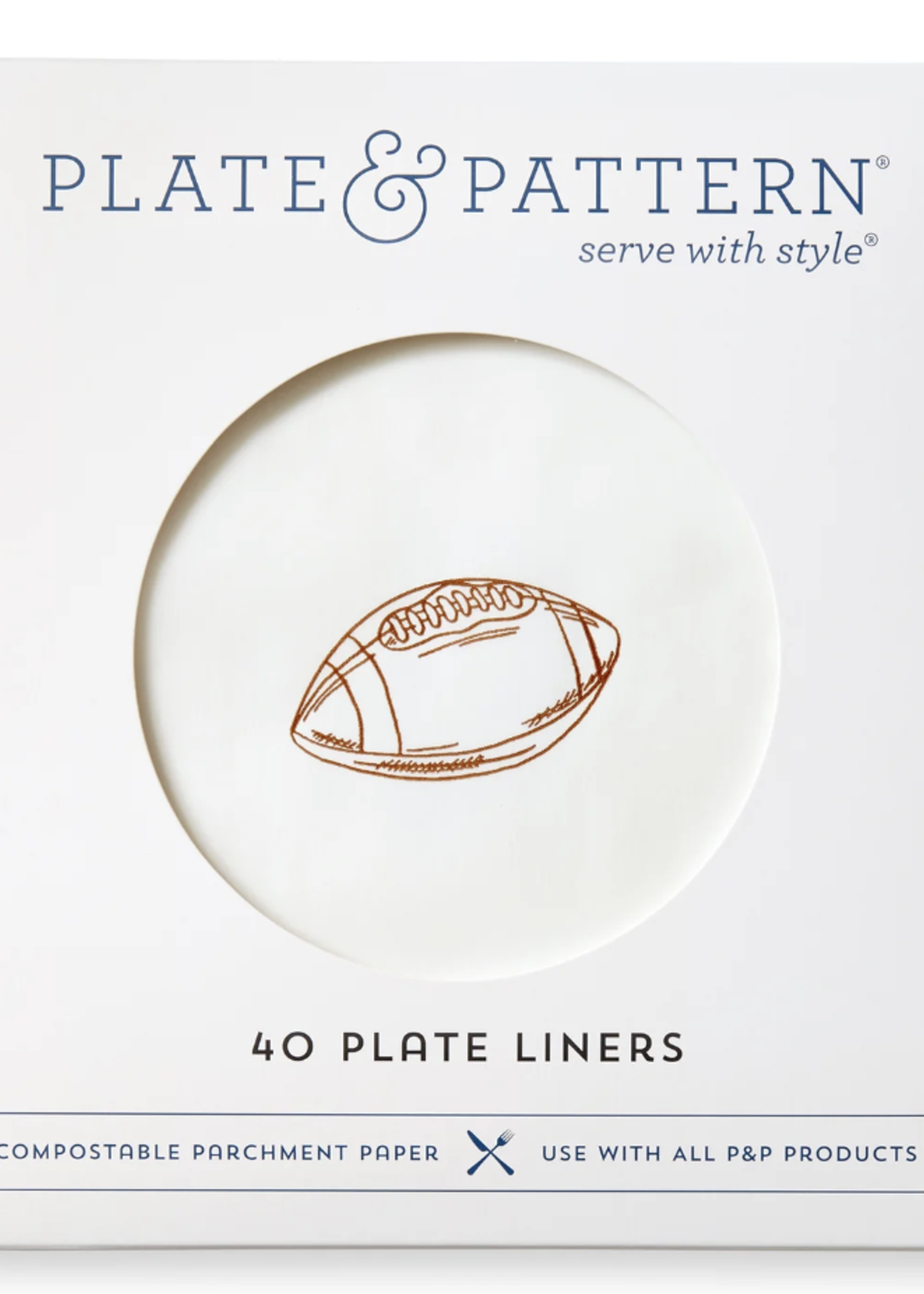 Plate & Pattern Go Team Touchdown Liners pre-form set/40