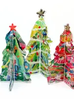Lauren Dunn Set/3 3-D Adorned Christmas Tree Collection