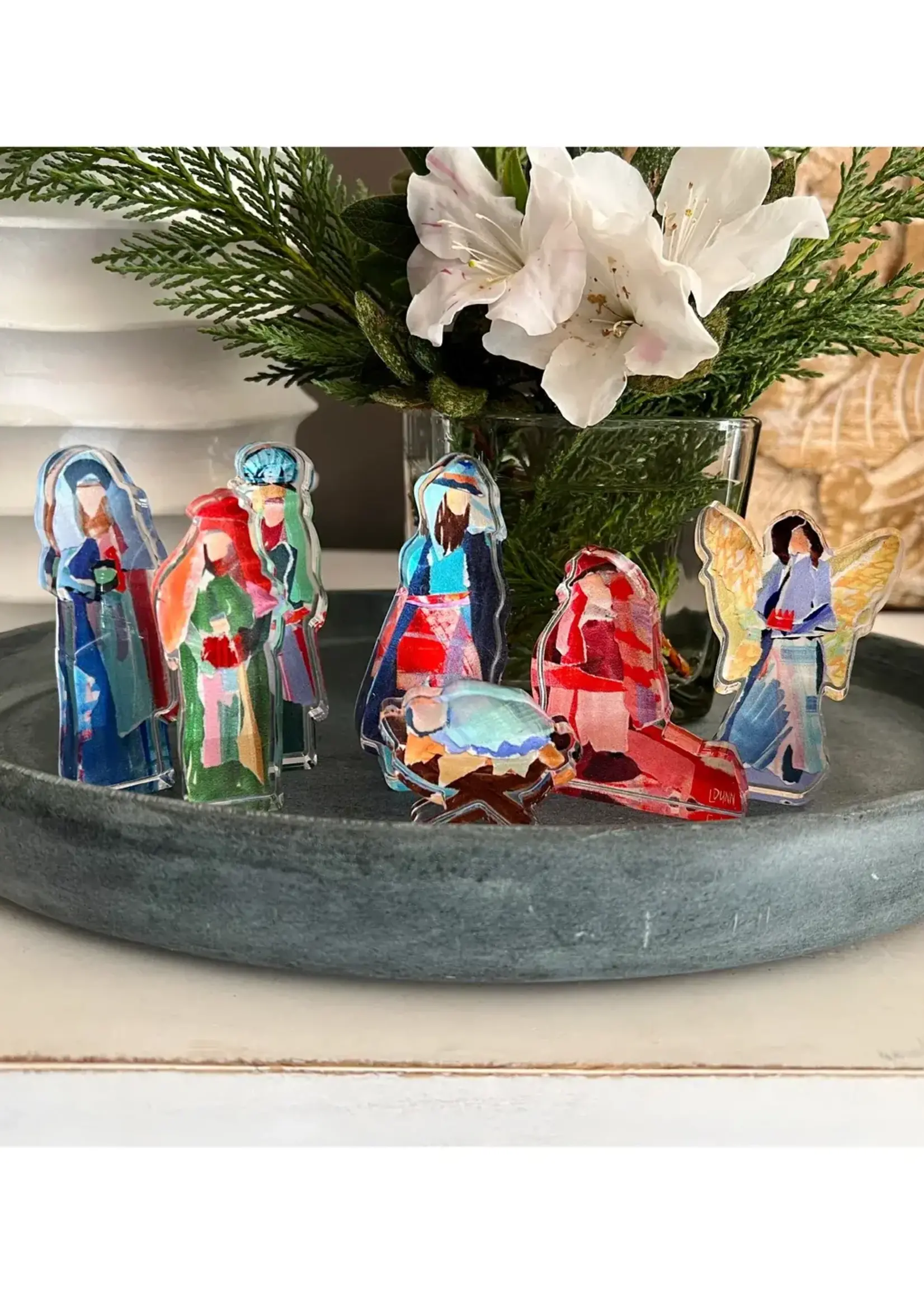 Lauren Dunn Acrylic Nativity Set Small