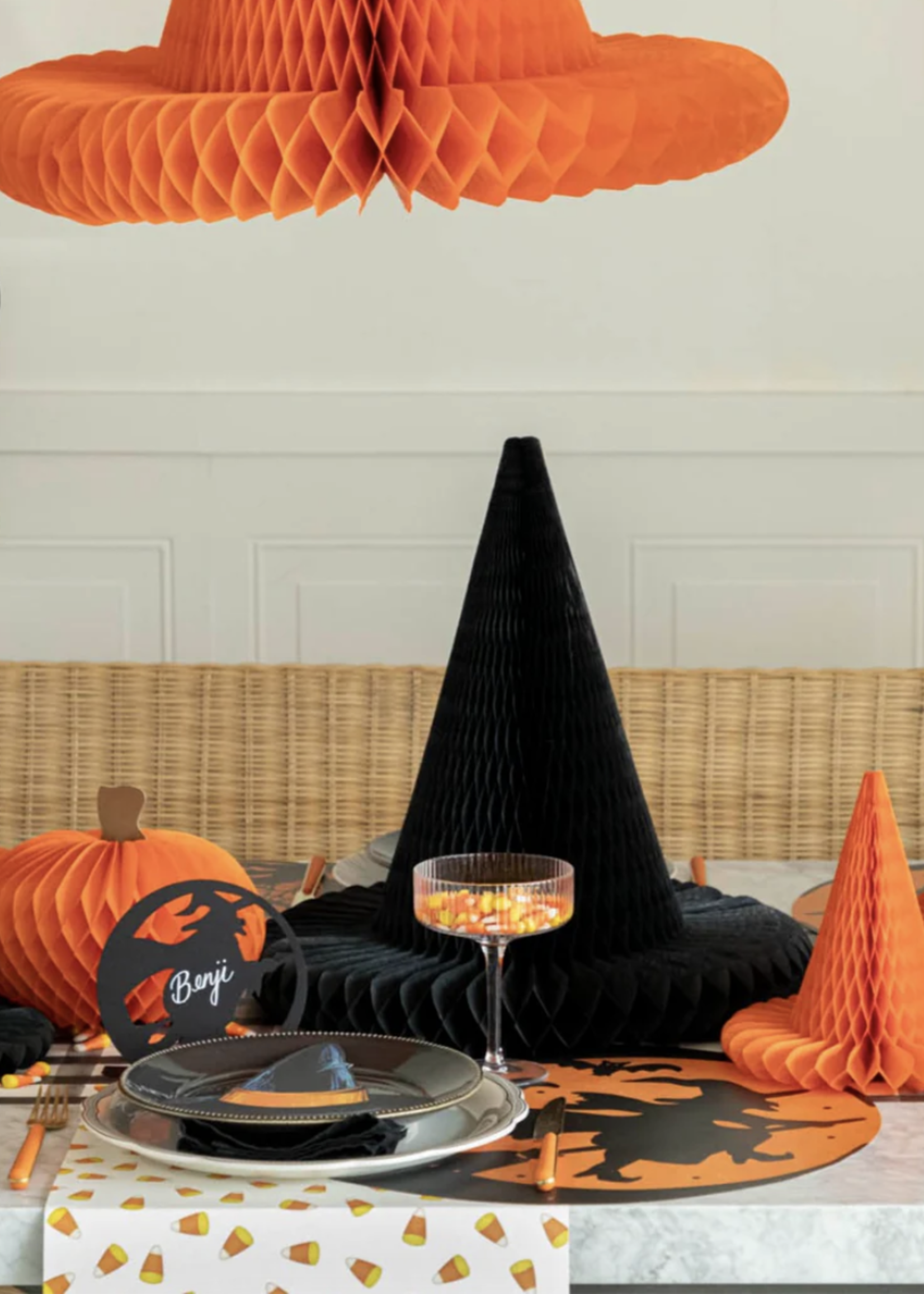 Hester & Cook Large Orange Witch Hat