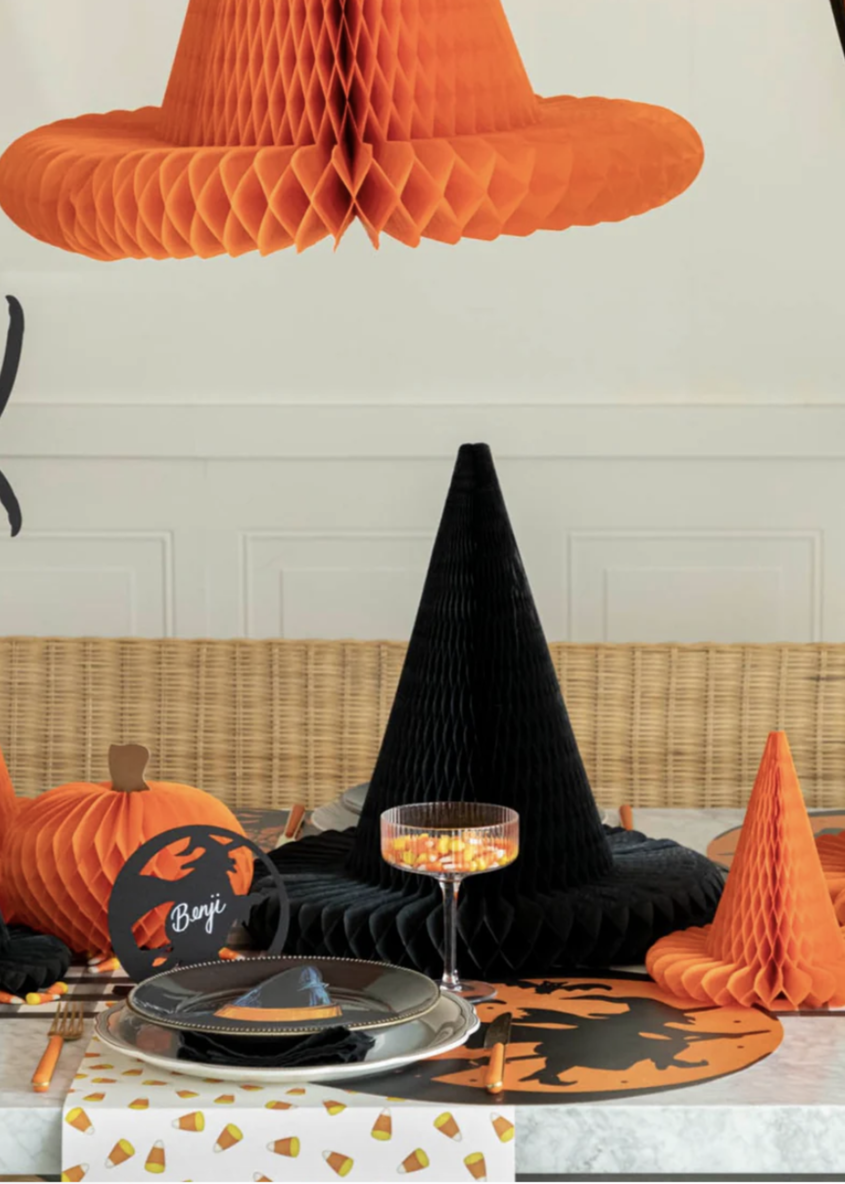 Hester & Cook Extra Large Black Witch Hat
