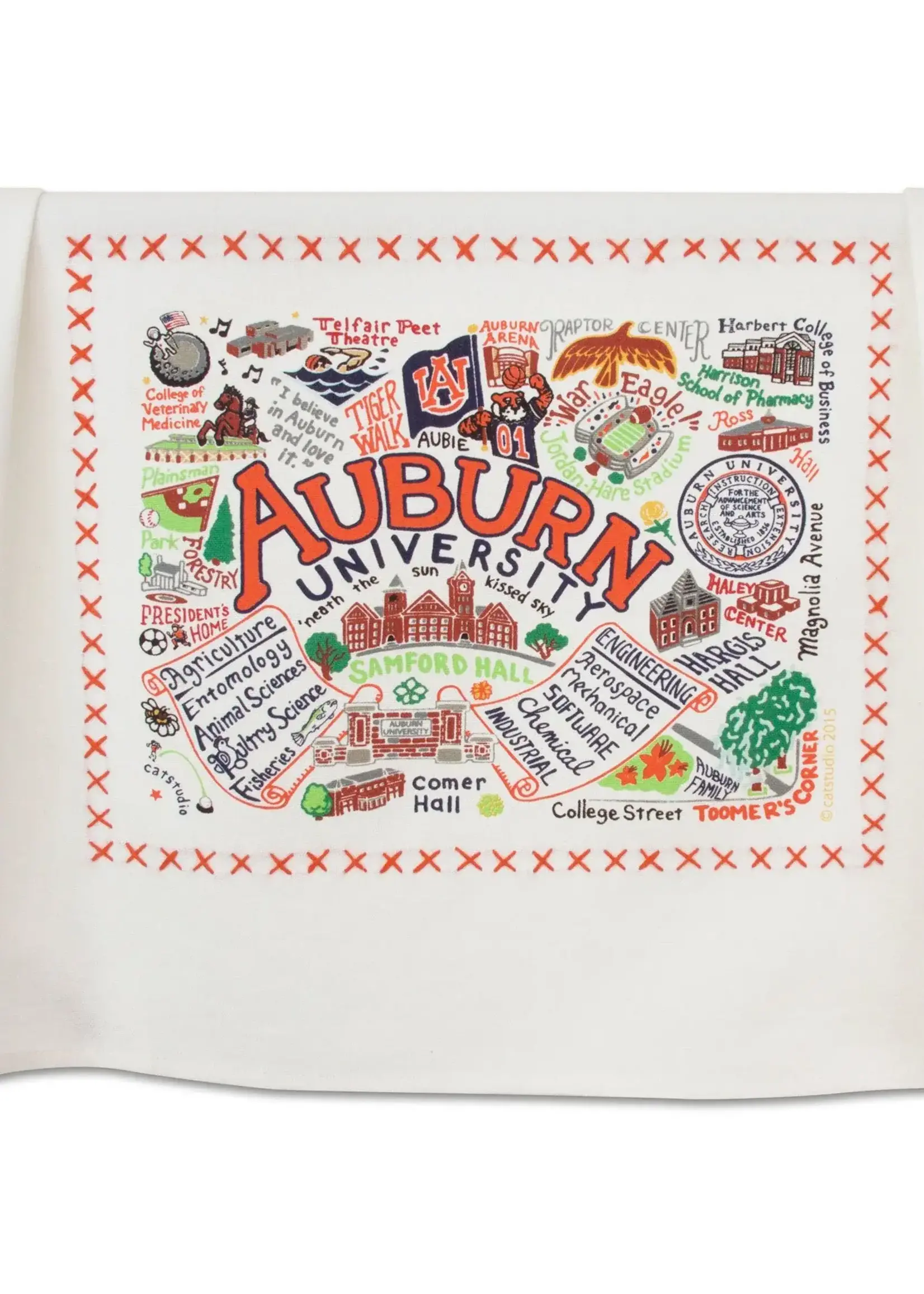 Cat Studio Auburn University Dish Towel