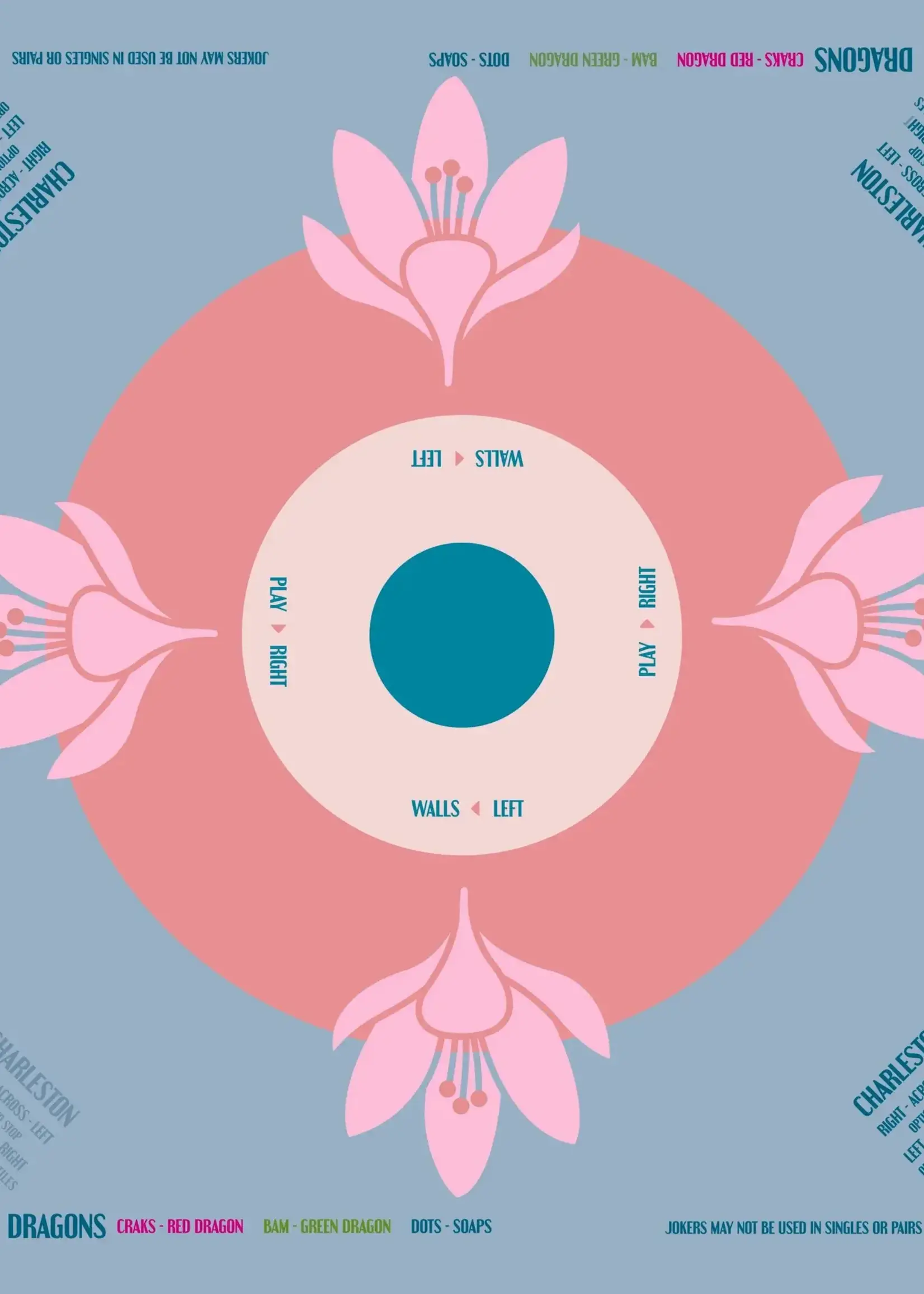 Oh My Mahjong Mahjong Mat: La Fete