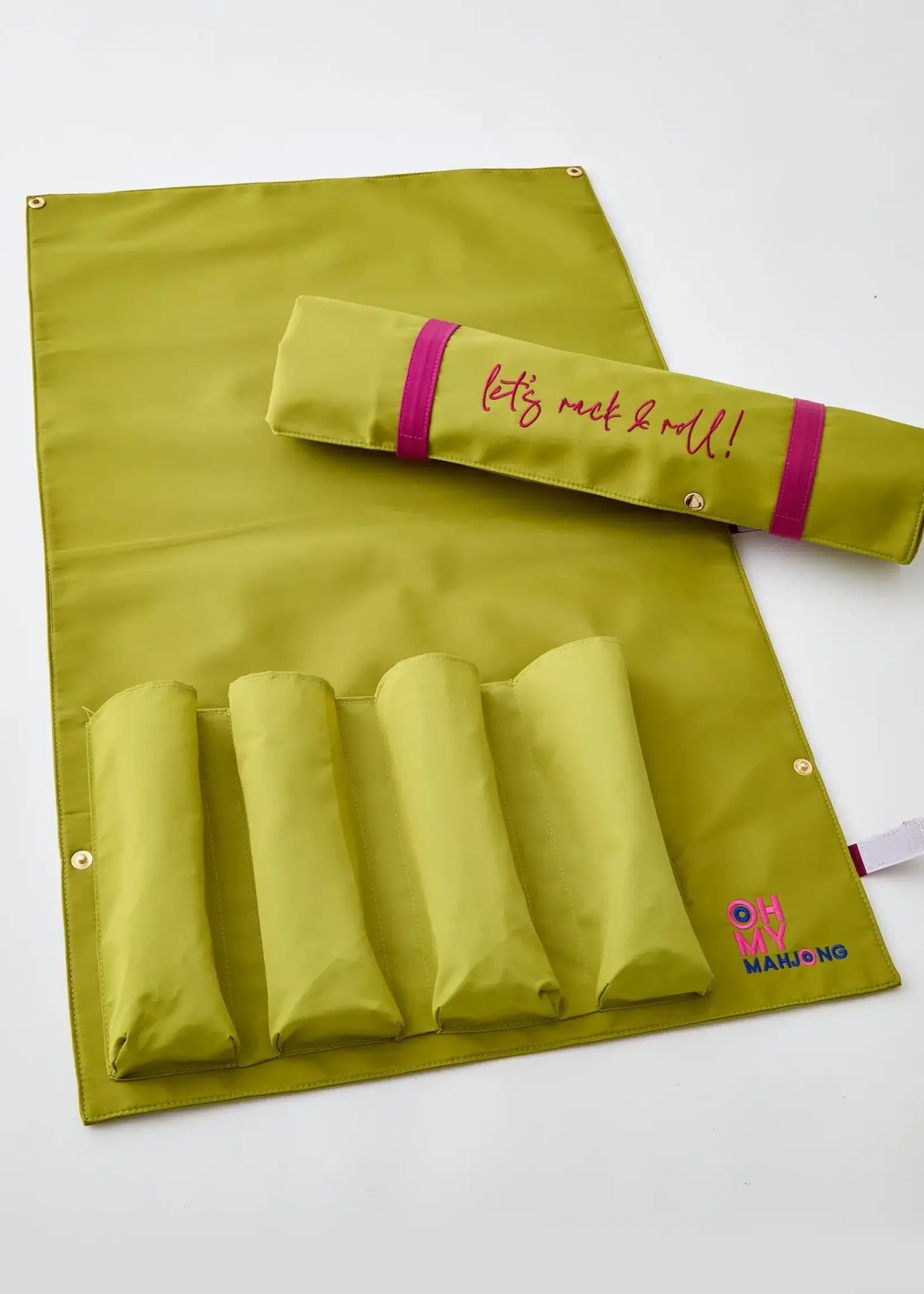 Oh My Mahjong Let's Rack & Roll Bag : Olive