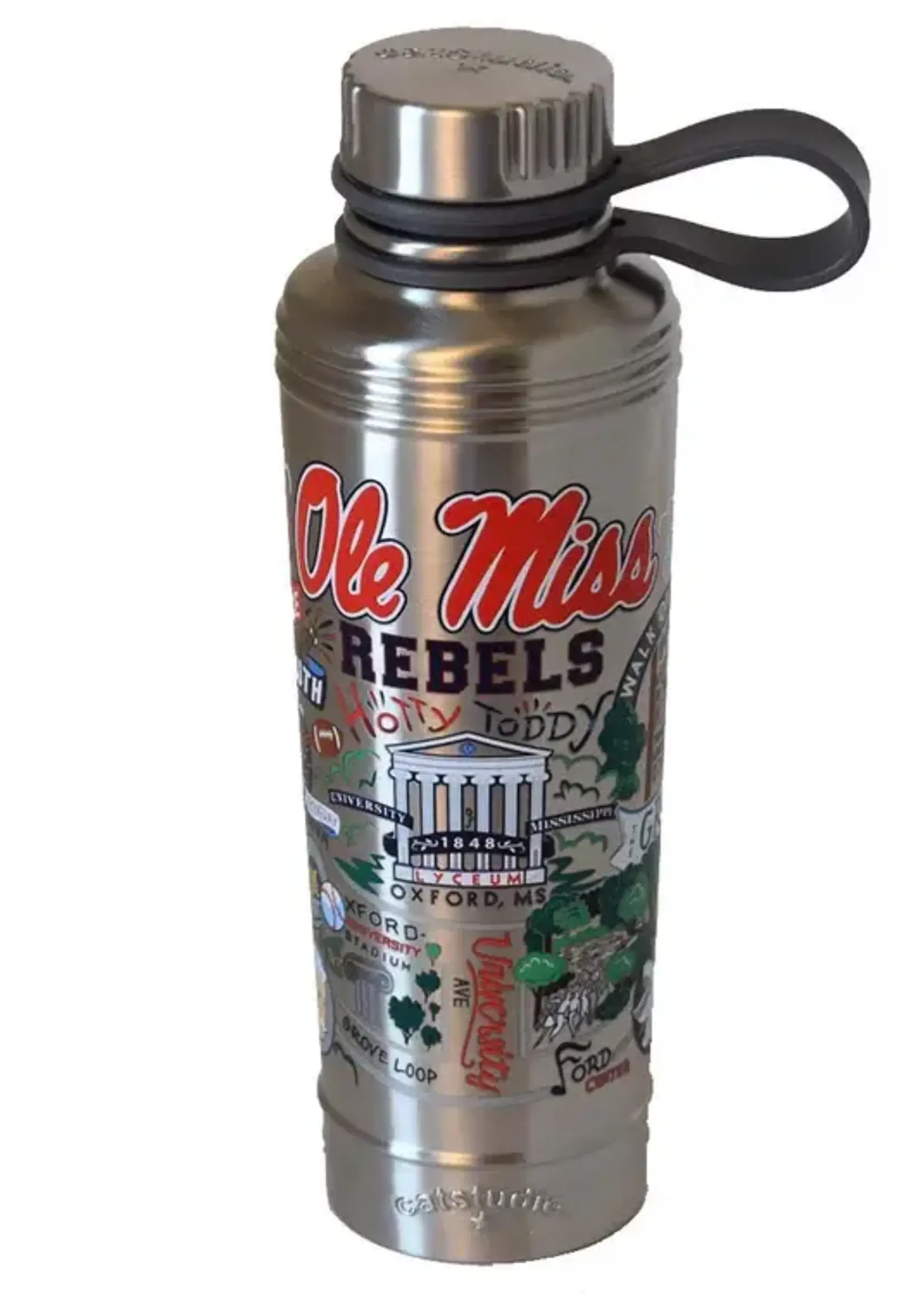Cat Studio Ole Miss Stainless Steel Thermal Bottle