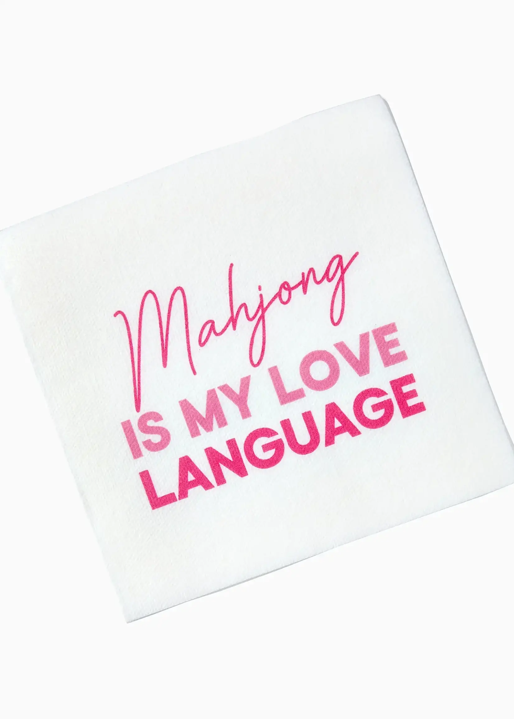 Oh My Mahjong Love Language Napkins