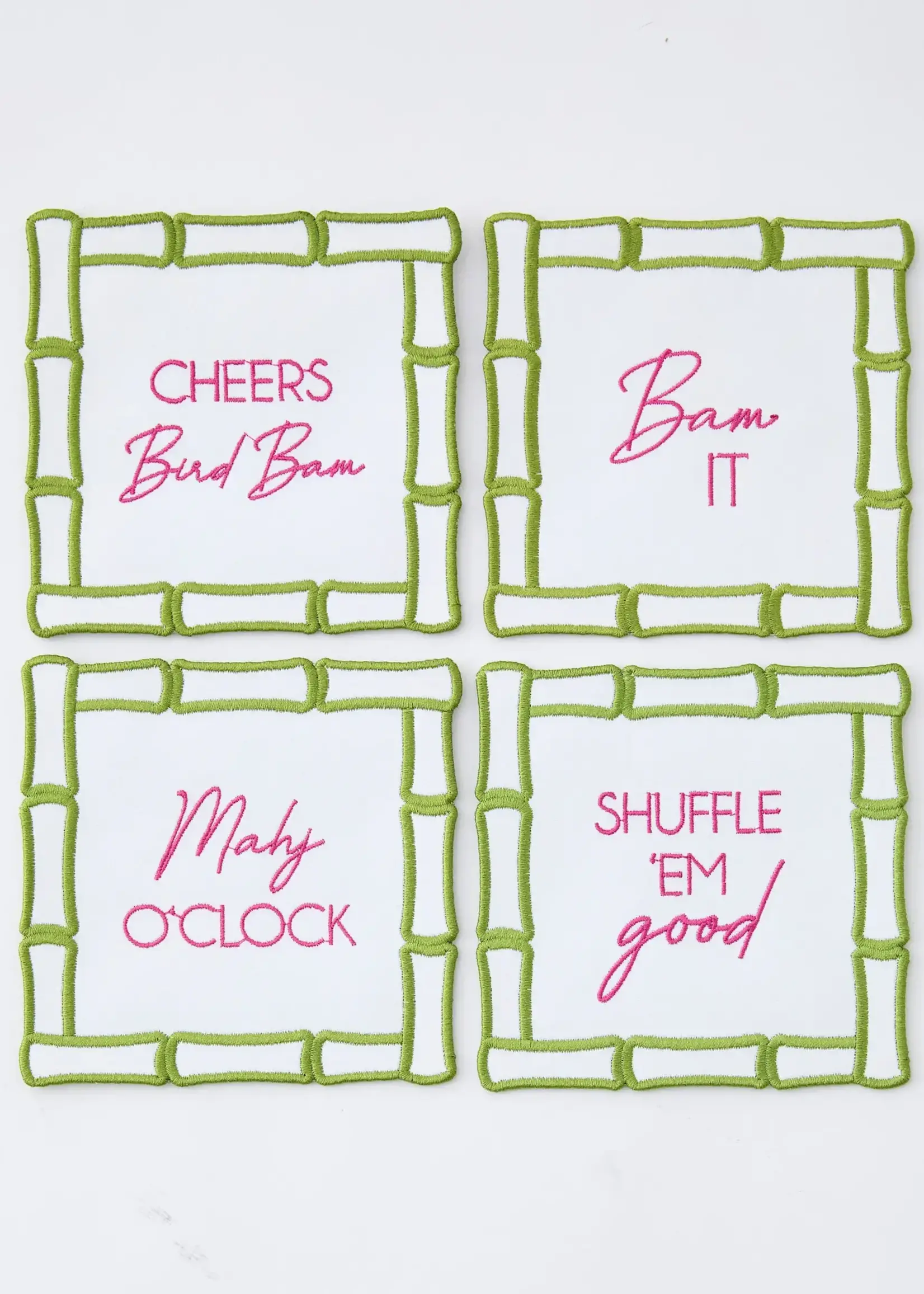 Oh My Mahjong Bamboo Mahjong Cocktail Napkins