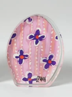 Lauren Dunn Bitty Purple Floral Easter Egg