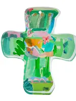 Lauren Dunn Acrylic Green Cross