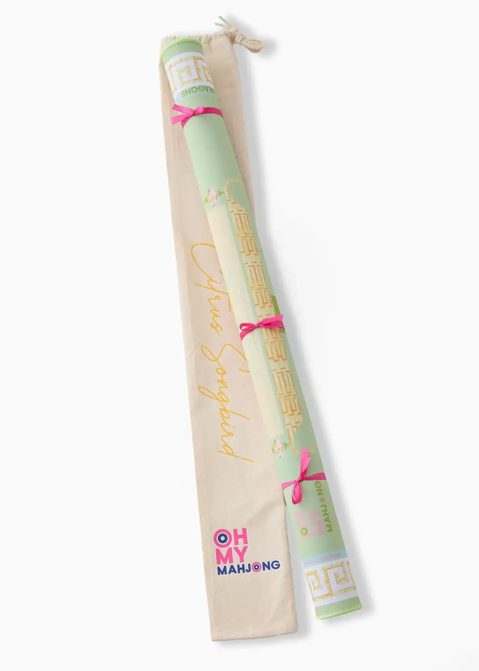 Oh My Mahjong Mat : Citrus Songbird