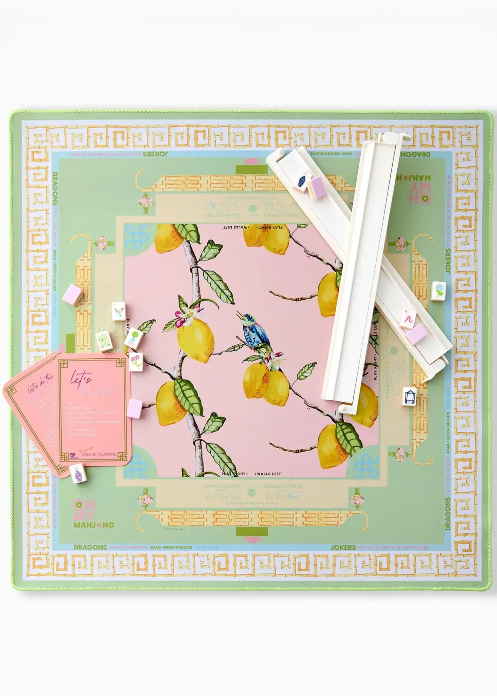 Oh My Mahjong Mat : Citrus Songbird