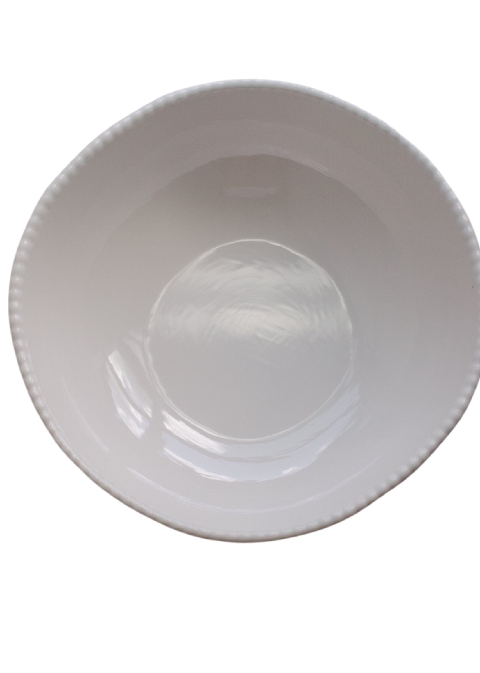 Relish Relish Beaded Serving Bowl Cream