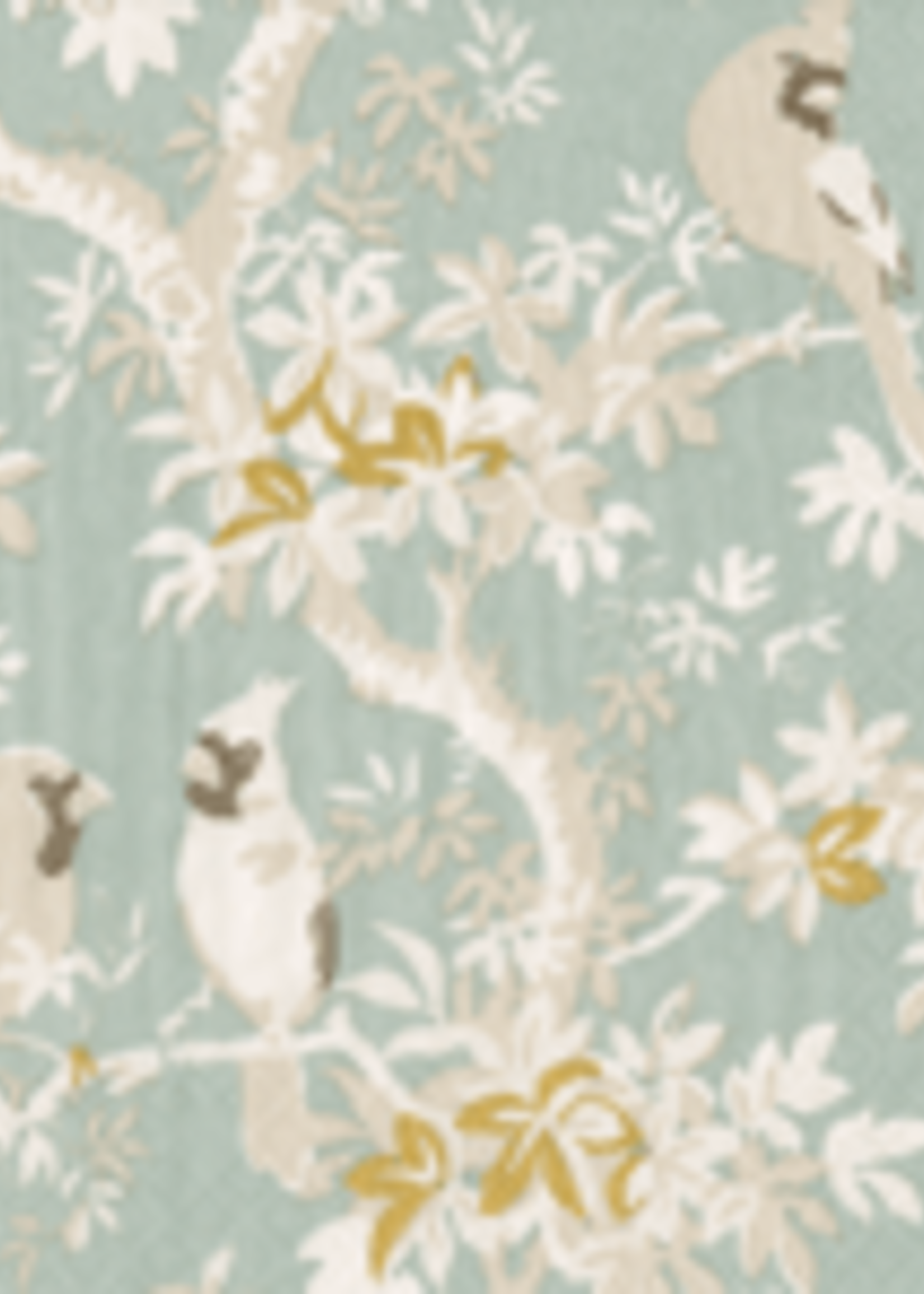 Caspari Cocktail Napkins : Scenic Songbirds Celadon