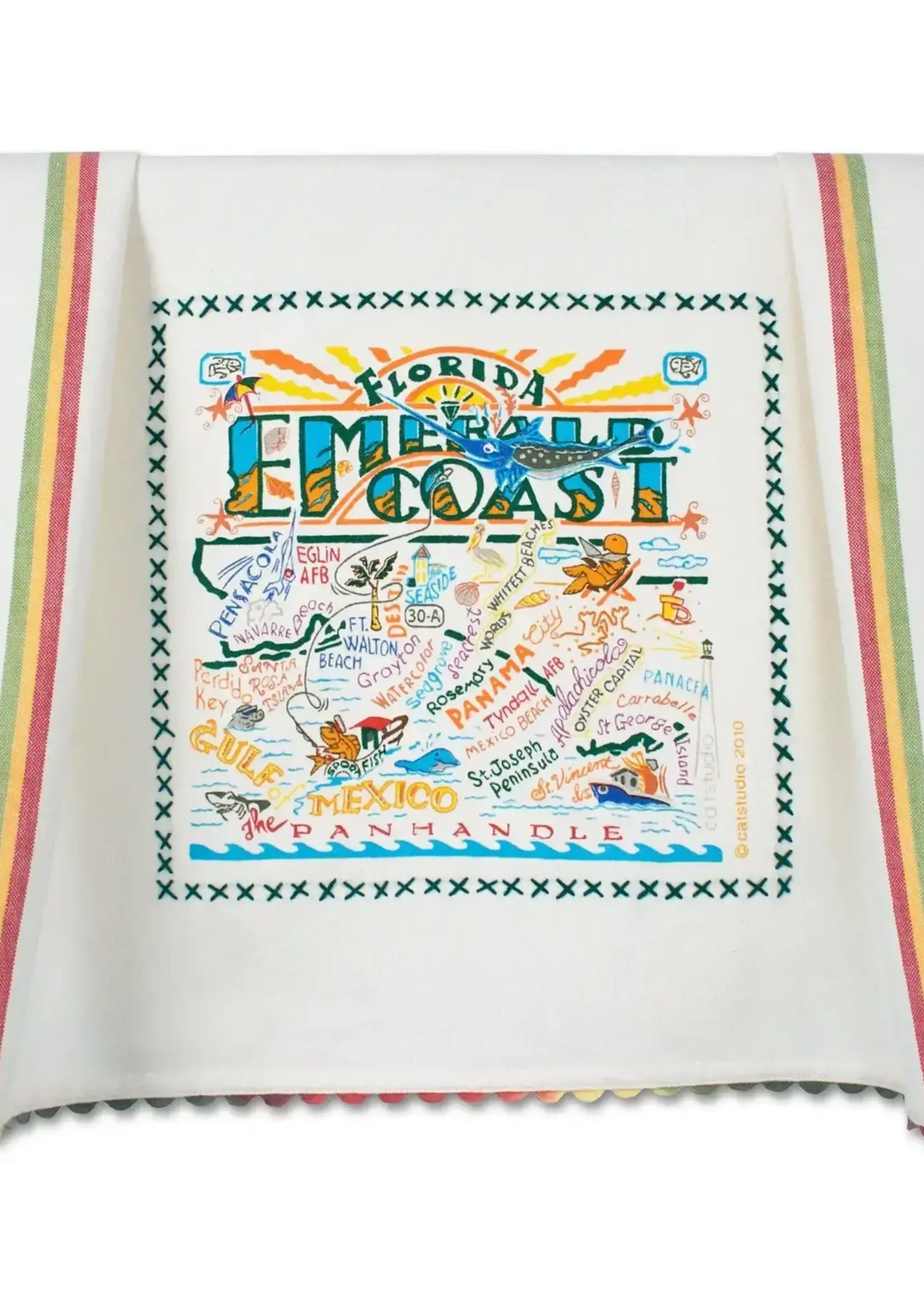 Cat Studio Emerald Coast Dish Towel