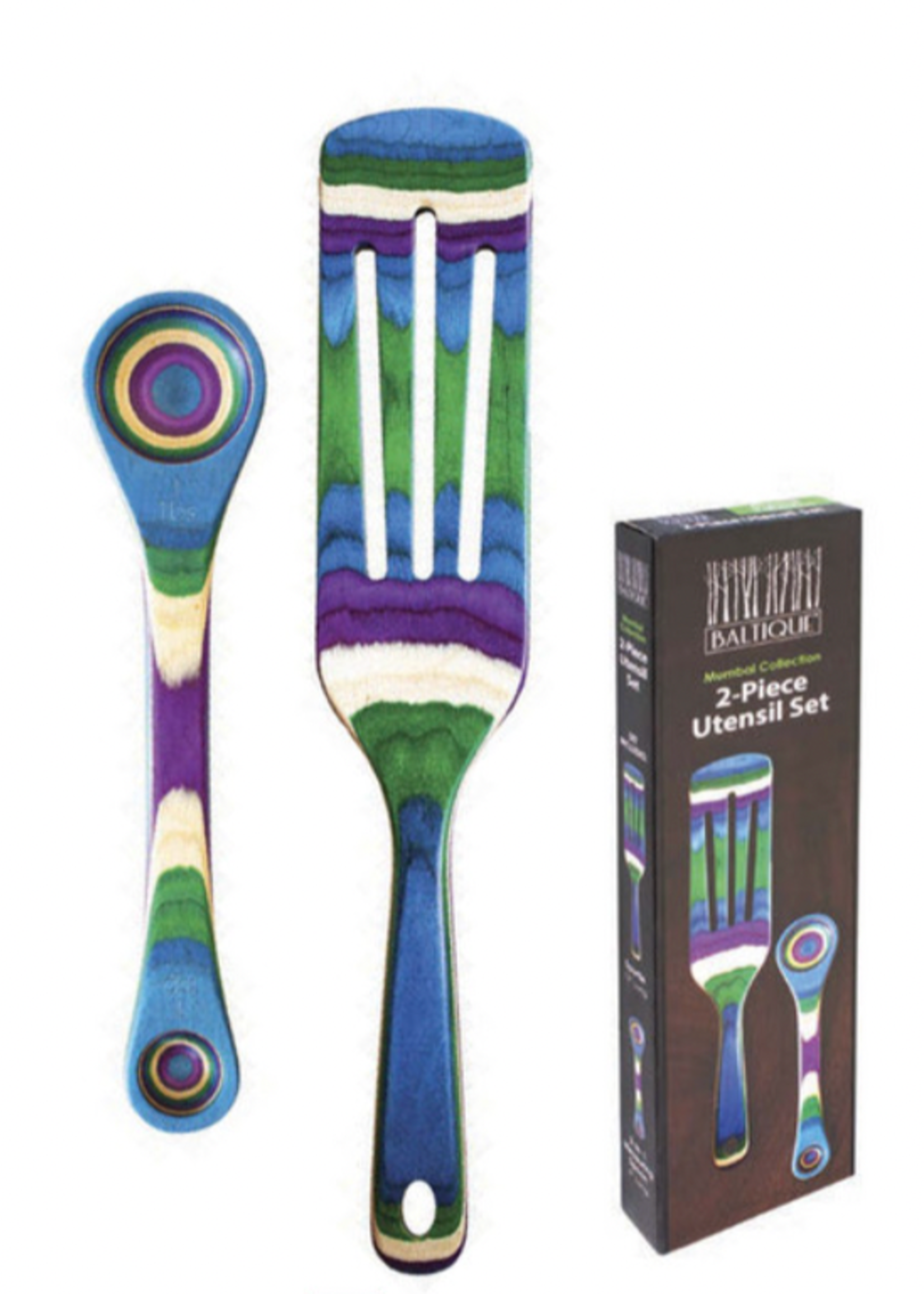 Totally Bamboo Mumbai 2pc Utensil Set