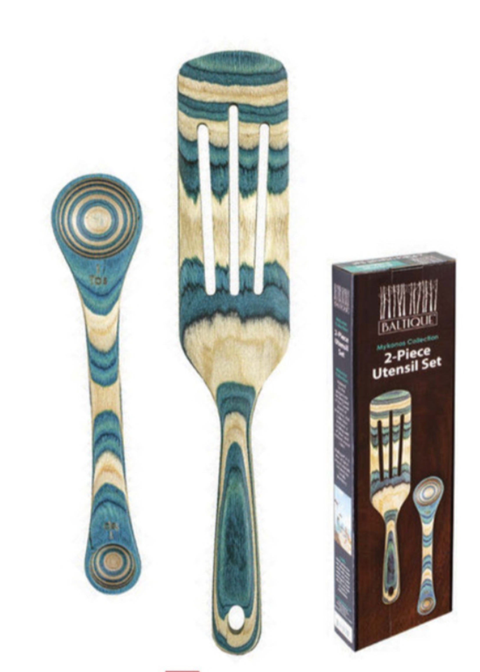 Totally Bamboo Mykonos 2pc Utensil Set