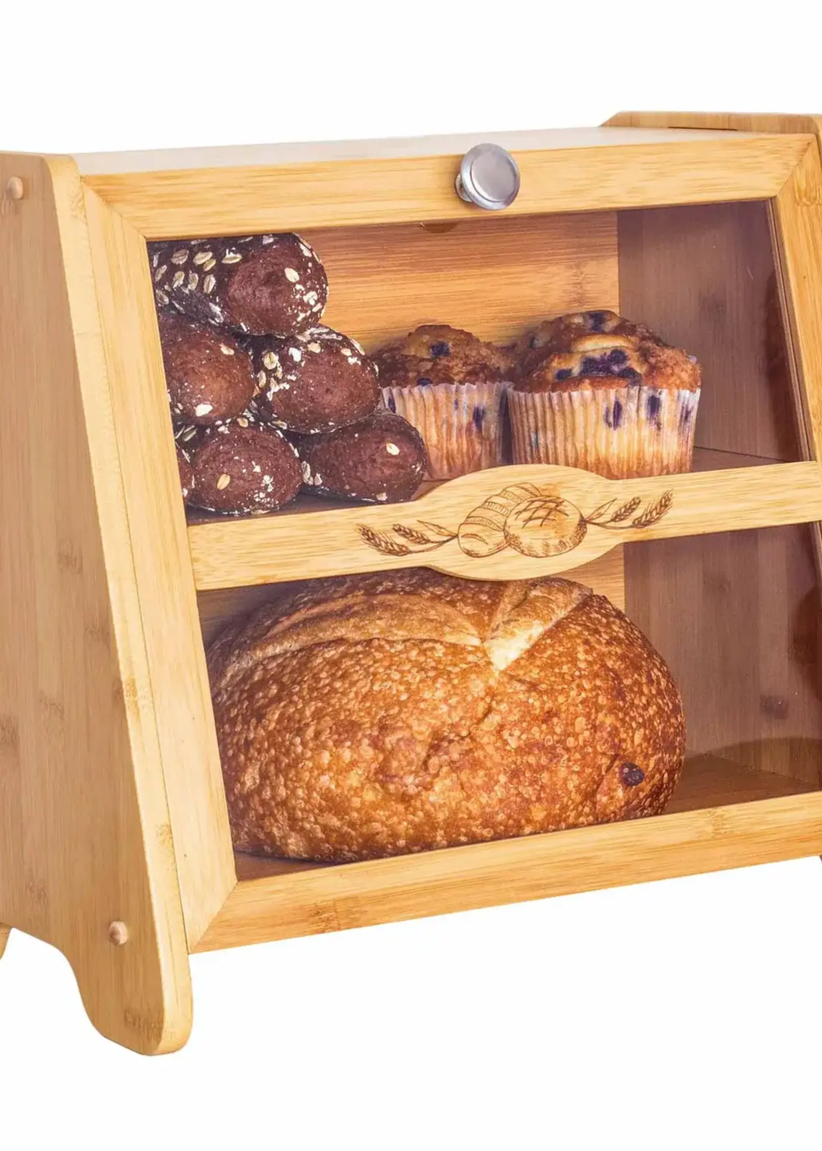 Totally Bamboo Farmhouse Bread Box