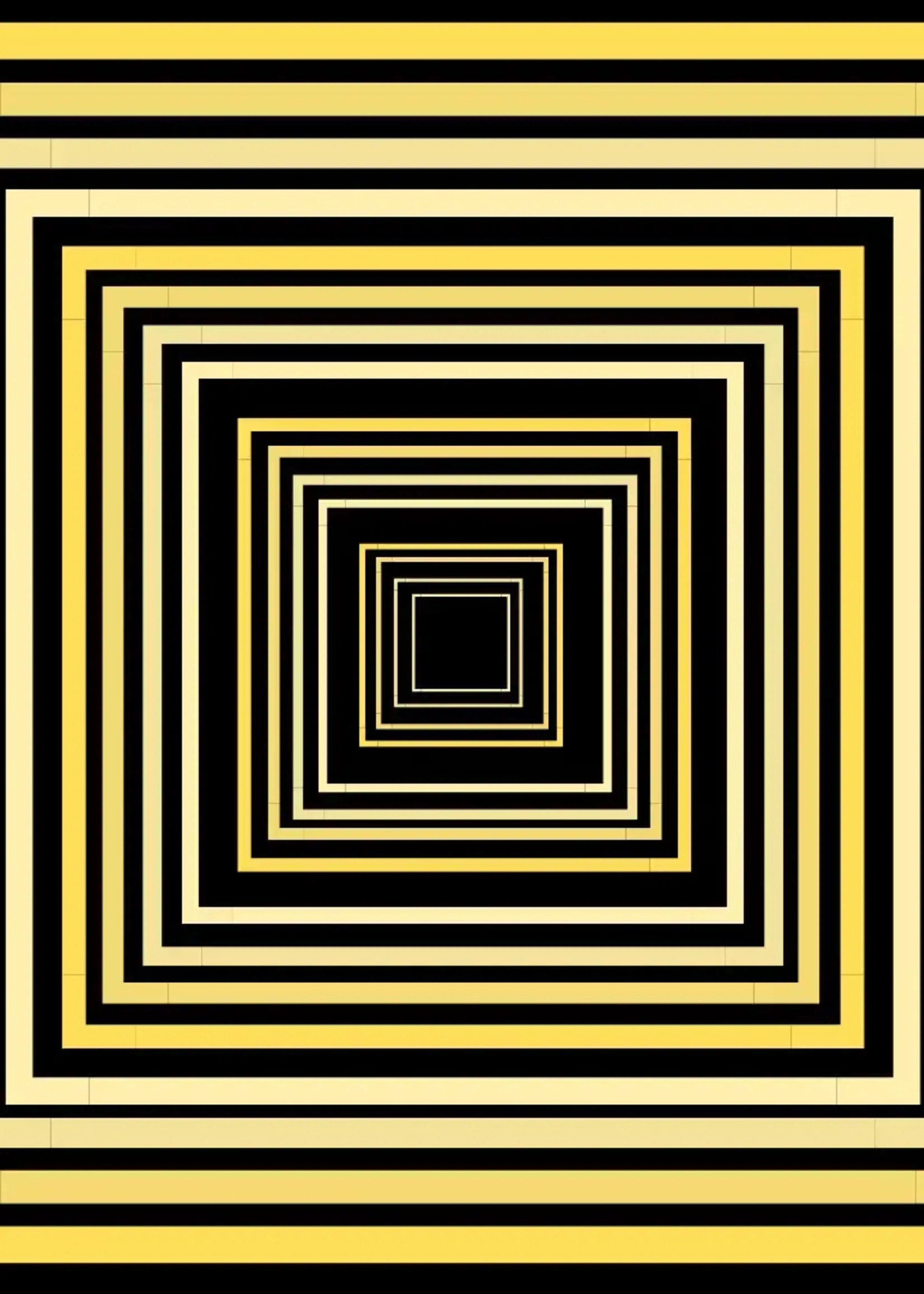 Alma-Mater Collection Bandana Gameday Scarf Black & Gold Geometric