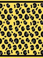 Alma-Mater Collection Bandana Gameday Scarf Black & Gold Print