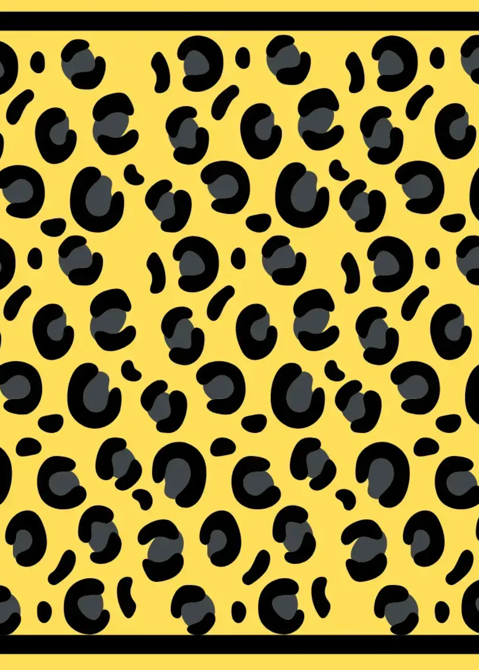 Alma-Mater Collection Bandana Gameday Scarf Black & Gold Print