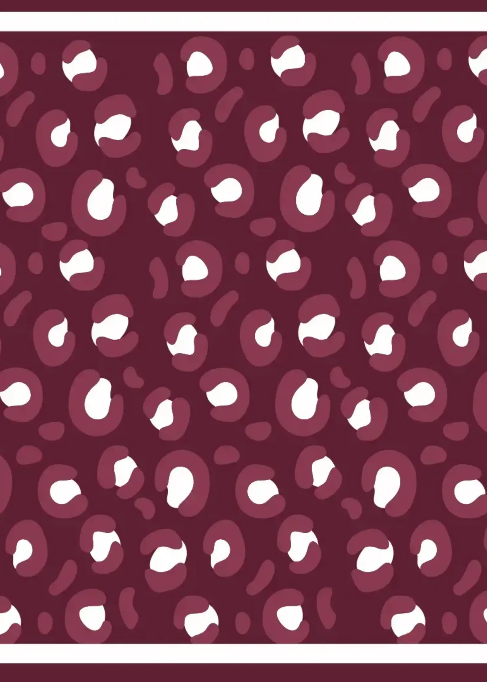 Alma-Mater Collection Bandana Gameday Scarf Maroon & White Print