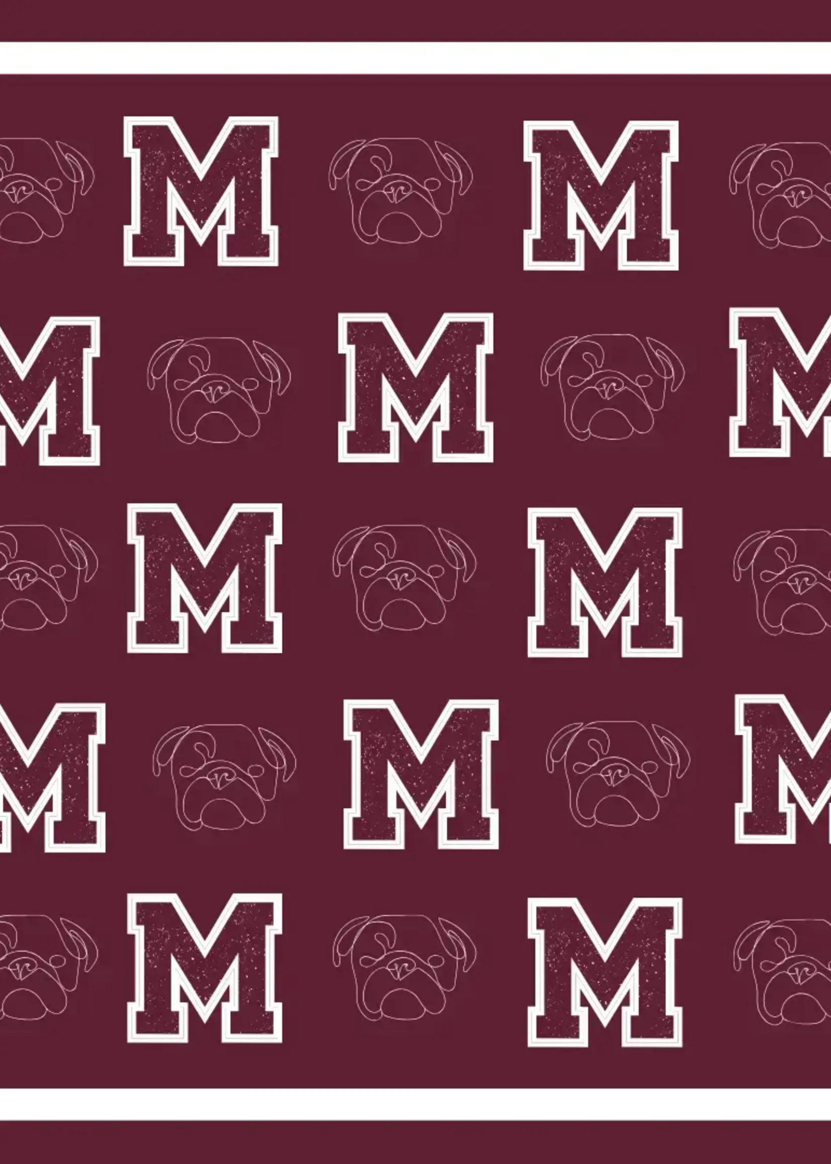 Alma-Mater Collection Bandana Gameday Scarf Mississippi State Logo