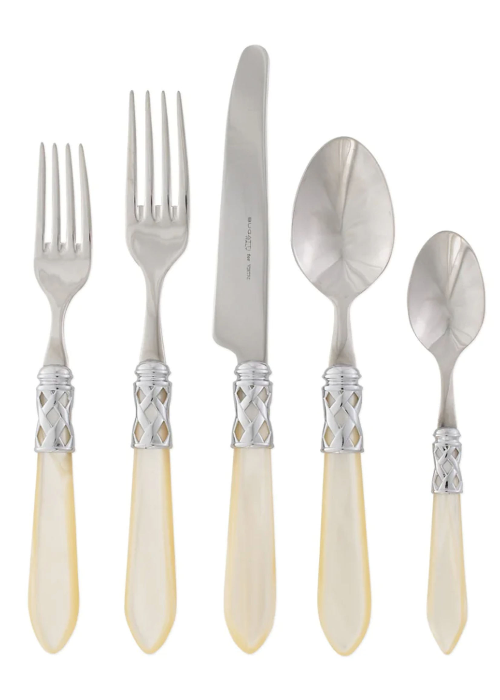 Vietri Aladdin Antique Ivory Five-Piece Place Setting