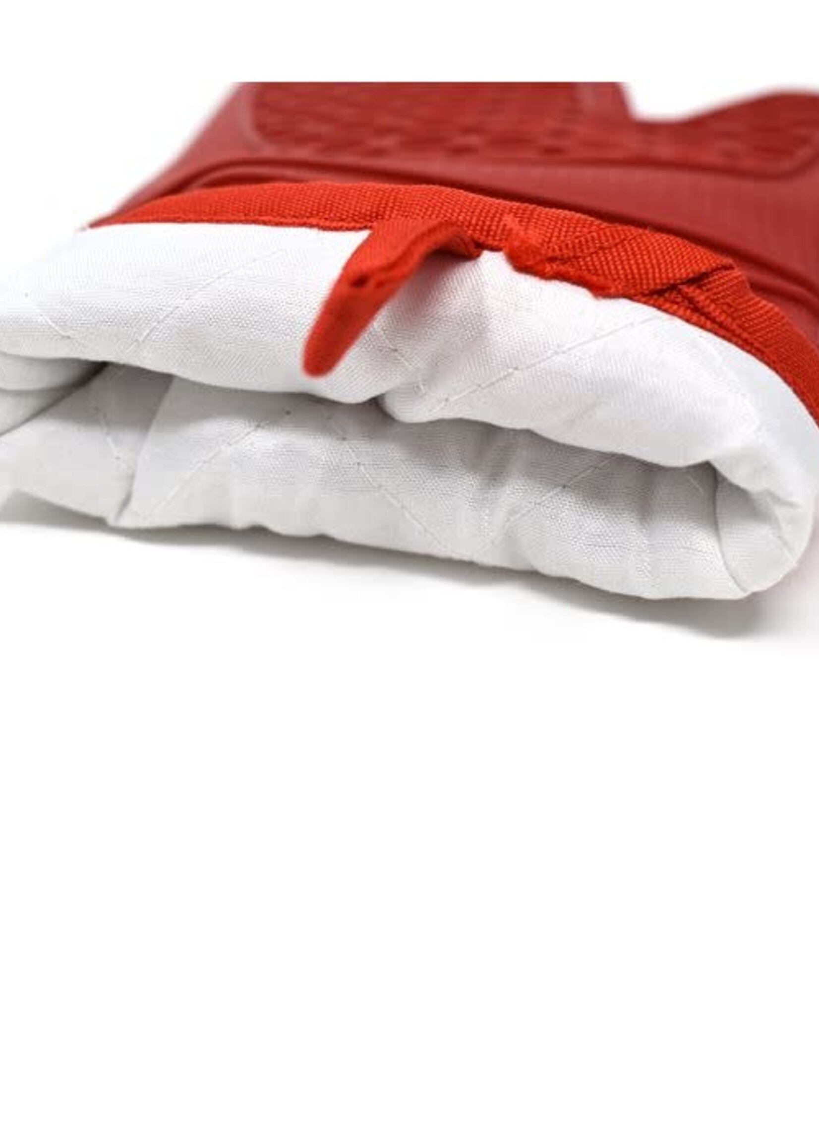 Silicone/Fabric Glove Red Large