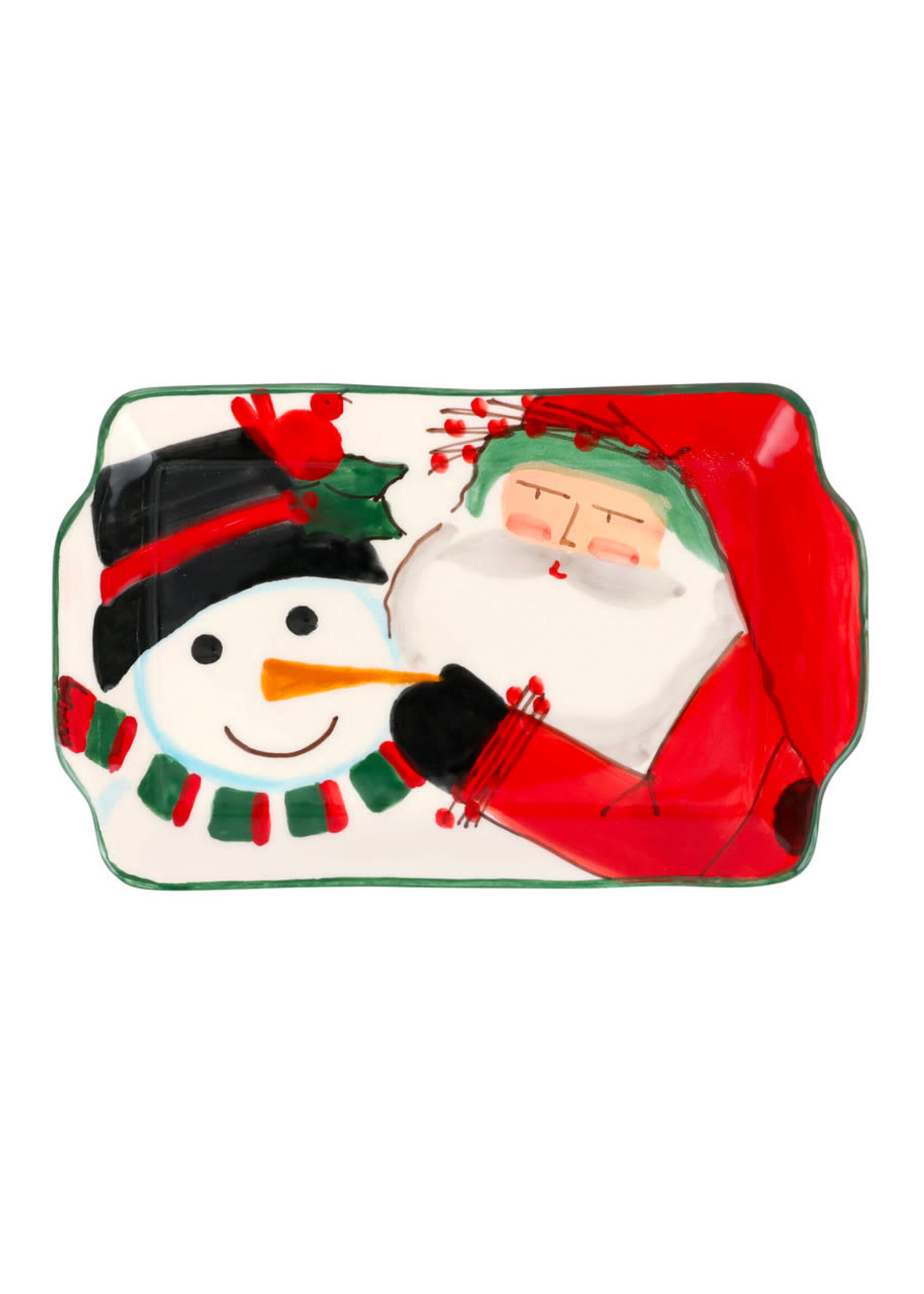 Vietri OSN Snowman w/ Old St. Nick Retired w/ Sale Price