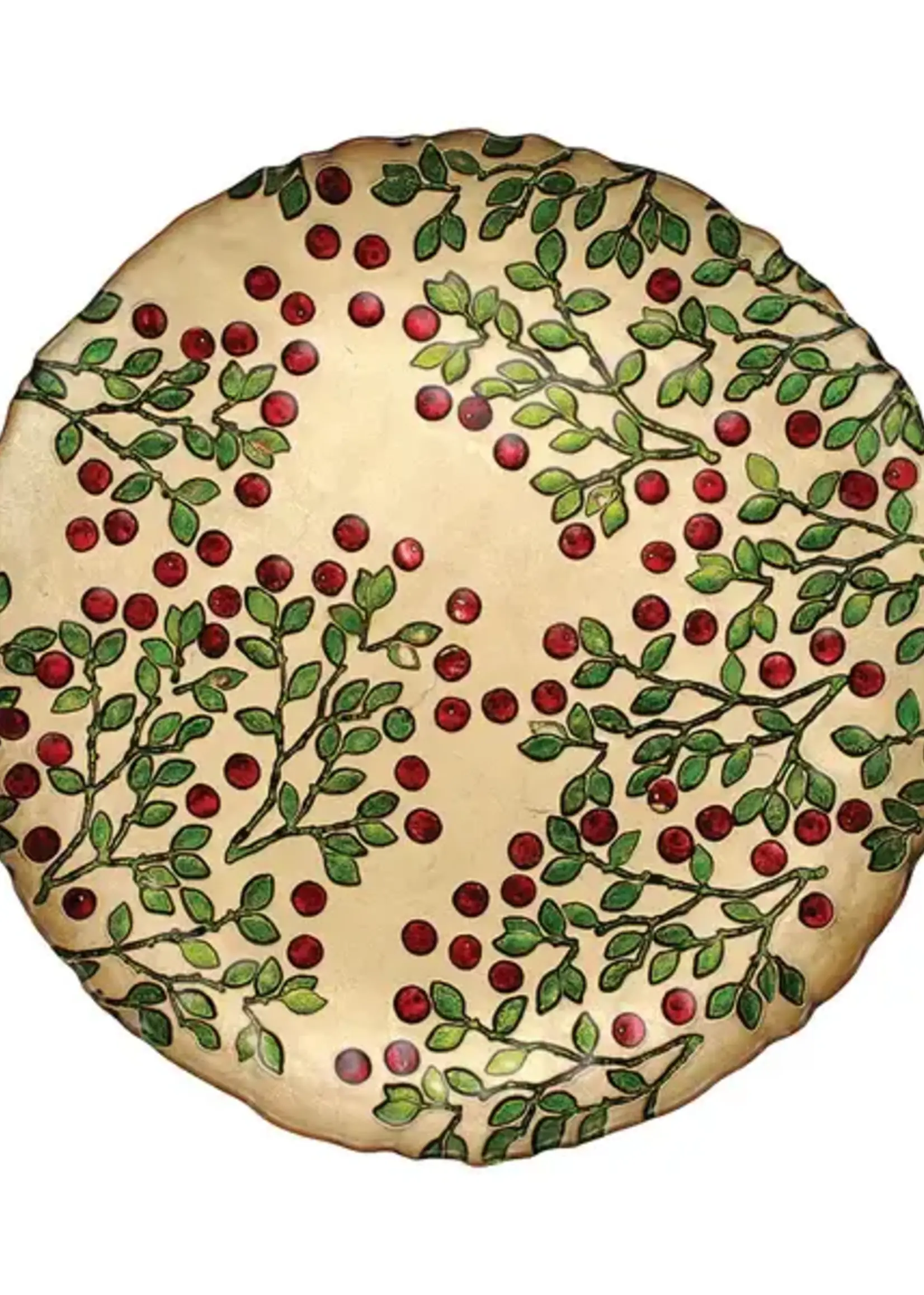 Vietri Cranberry Glass Salad Plate Retired w/ Sale Price