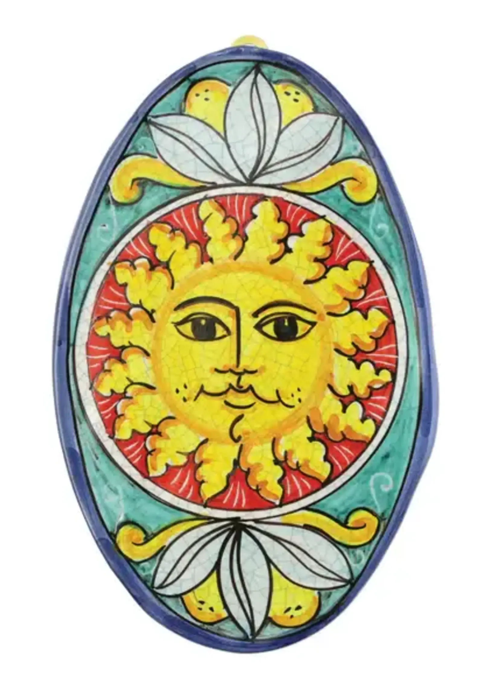 Vietri First Stones Sun Oval Wall Plaque Retired w/ Sale Price