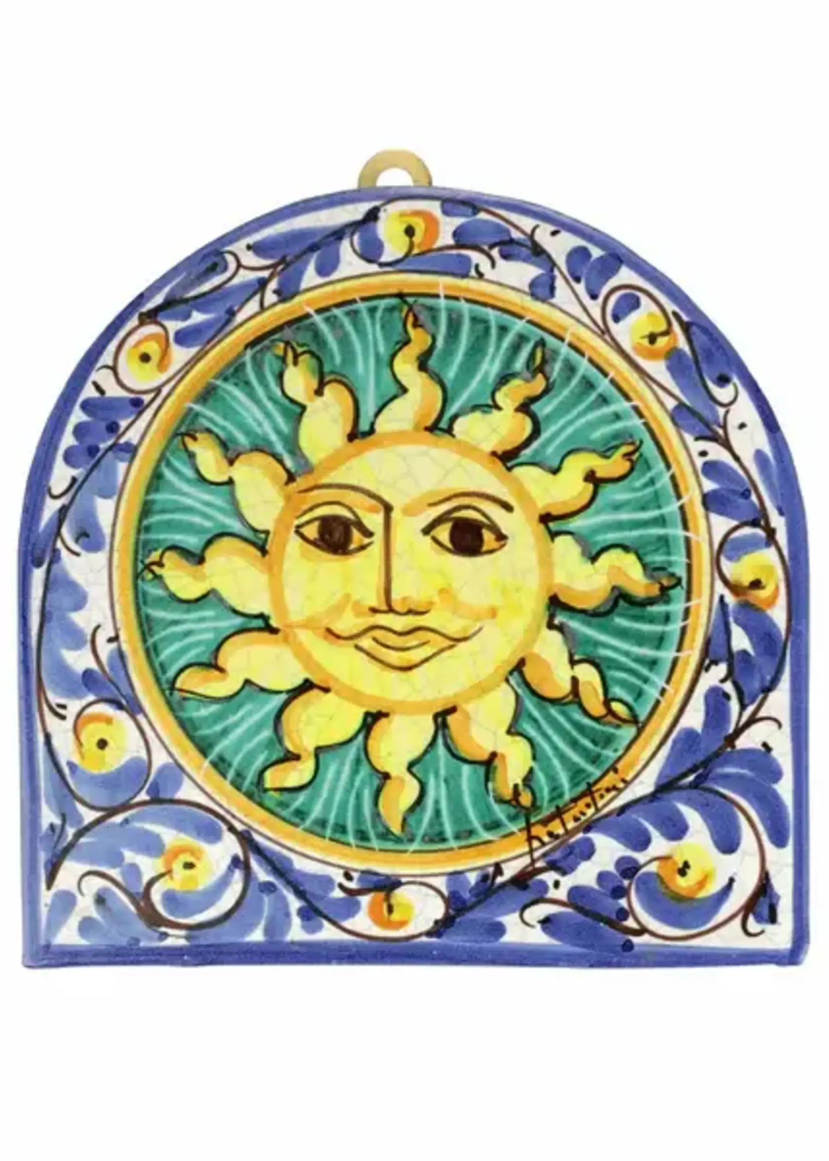 Vietri First Stones Sicilian Sun Wall Plaque Retired w/ Sale Price