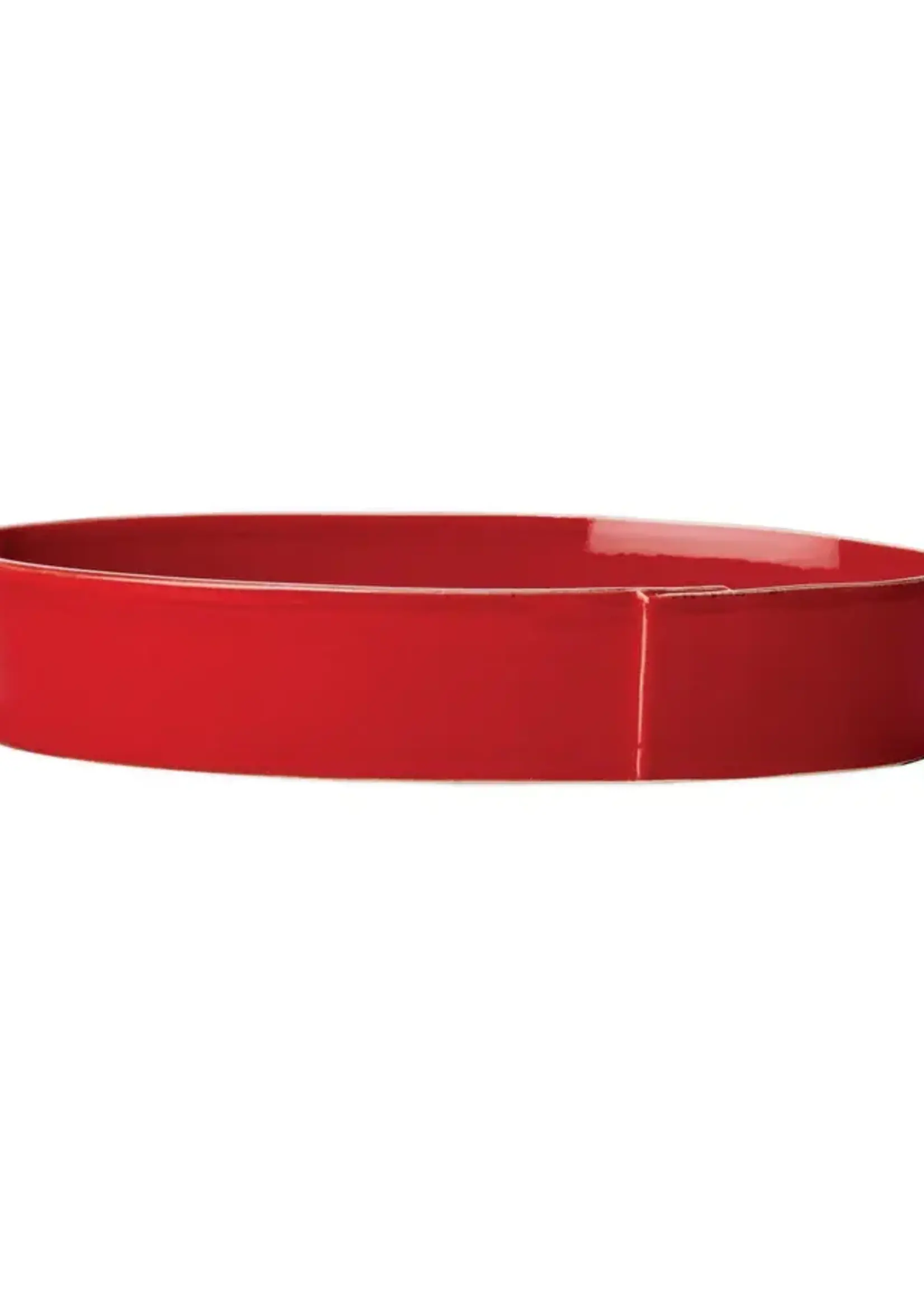 Vietri Lastra Handled Oval Baker Red Retired w/ Sale Price