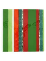 Vietri Natale Glass LG Square Platter Retired w/ Sale Price