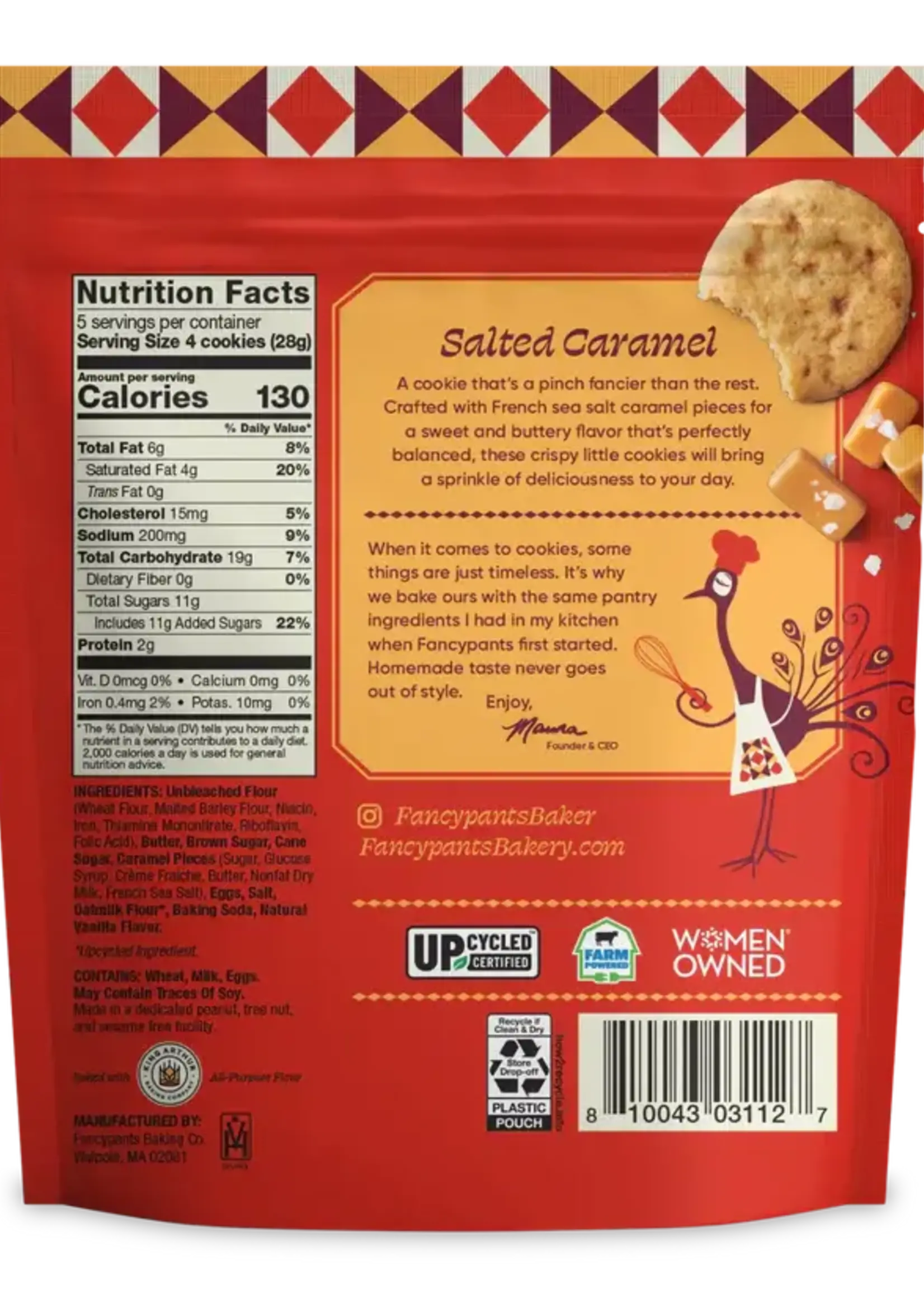 Fancypants Baking Co. Salted Caramel Cookies