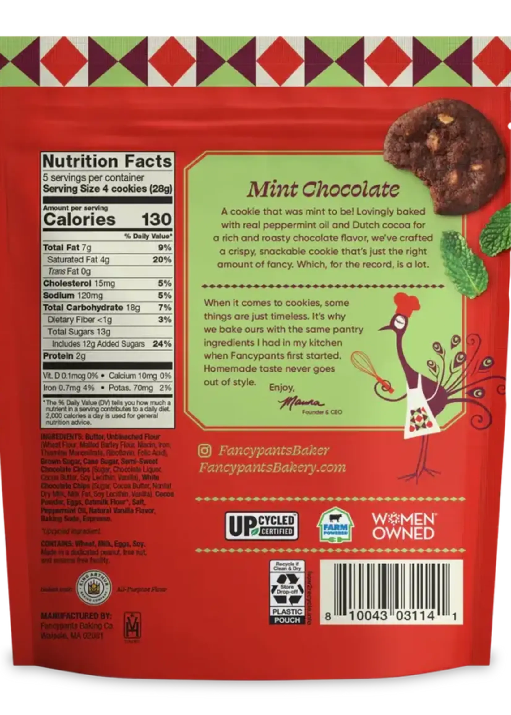 Fancypants Baking Co. Mint Chocolate Cookies