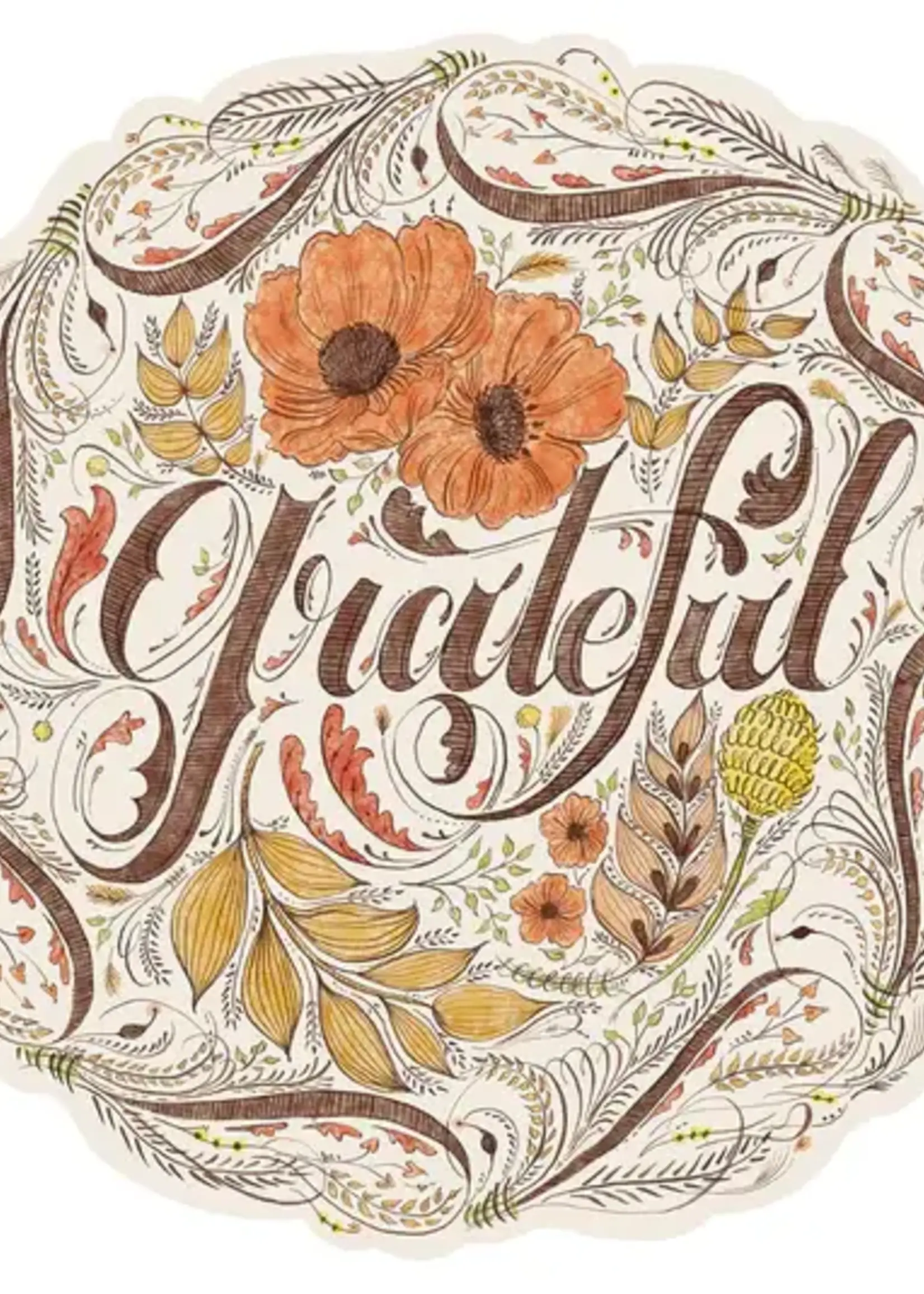 Hester & Cook Die Cut Grateful Placemat - 12 Sheets