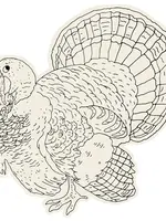Hester & Cook Die Cut Coloring Turkey Placemat - 12 Sheets