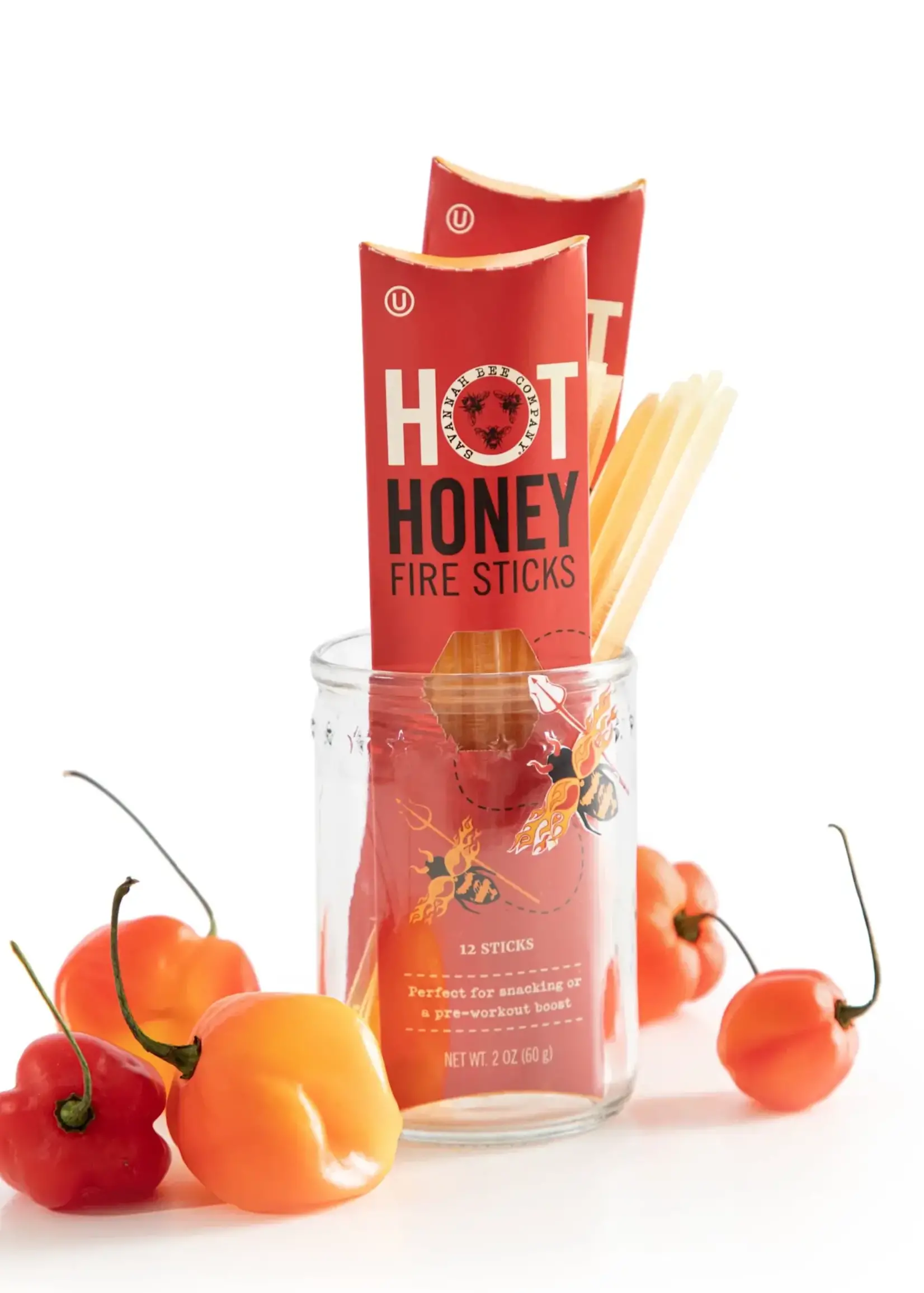 Savannah Bee Hot Honey Fire Sticks 12pk